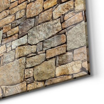 DEQORI Magnettafel 'Steinwandstruktur', Whiteboard Pinnwand beschreibbar