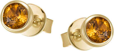 Firetti Paar Ohrstecker Schmuck Geschenk Gold 375 Gold 585 Ohrschmuck Ohrringe Solitär, mit unterschiedlichen Edelsteinen