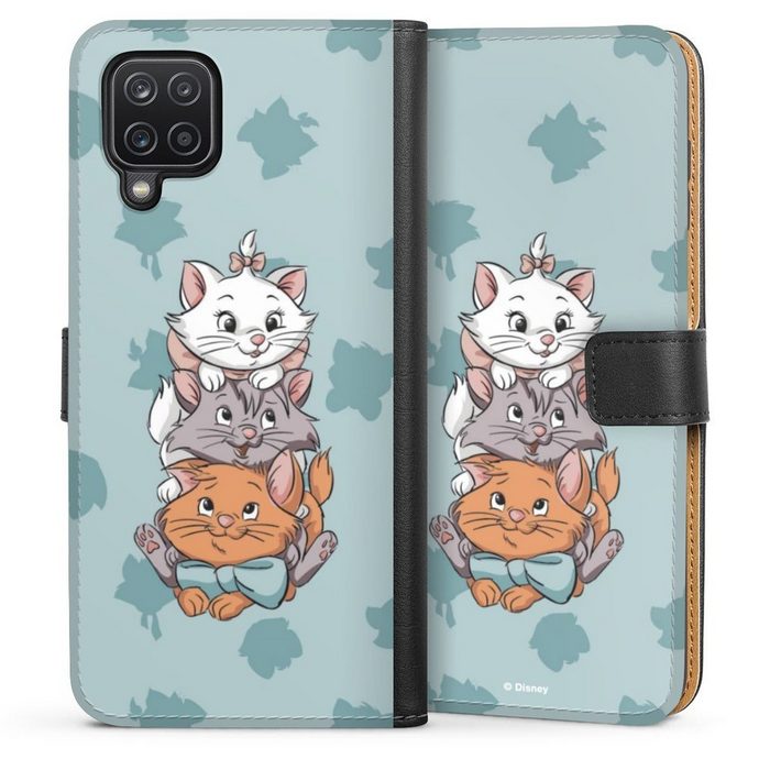 DeinDesign Handyhülle Disney Aristocats Katze Aristocats Triplets Samsung Galaxy A12 Hülle Handy Flip Case Wallet Cover