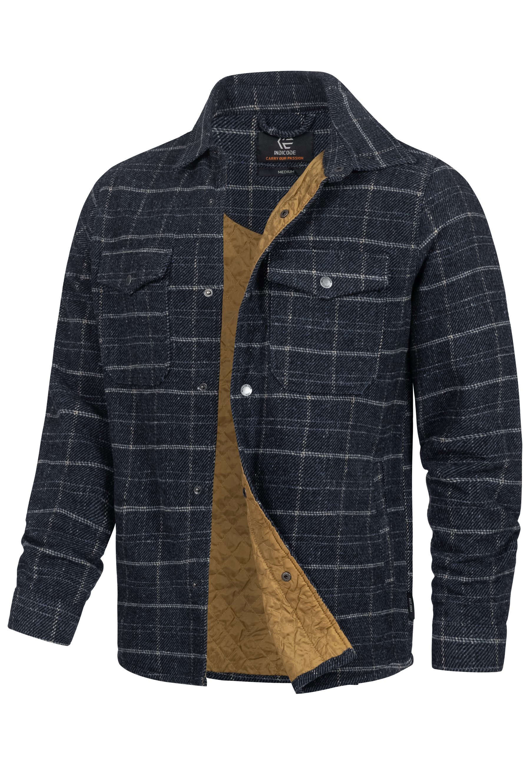 Indicode Hemdjacke Herren Henderson Übergangsjacke Herrenjacke günstig online kaufen