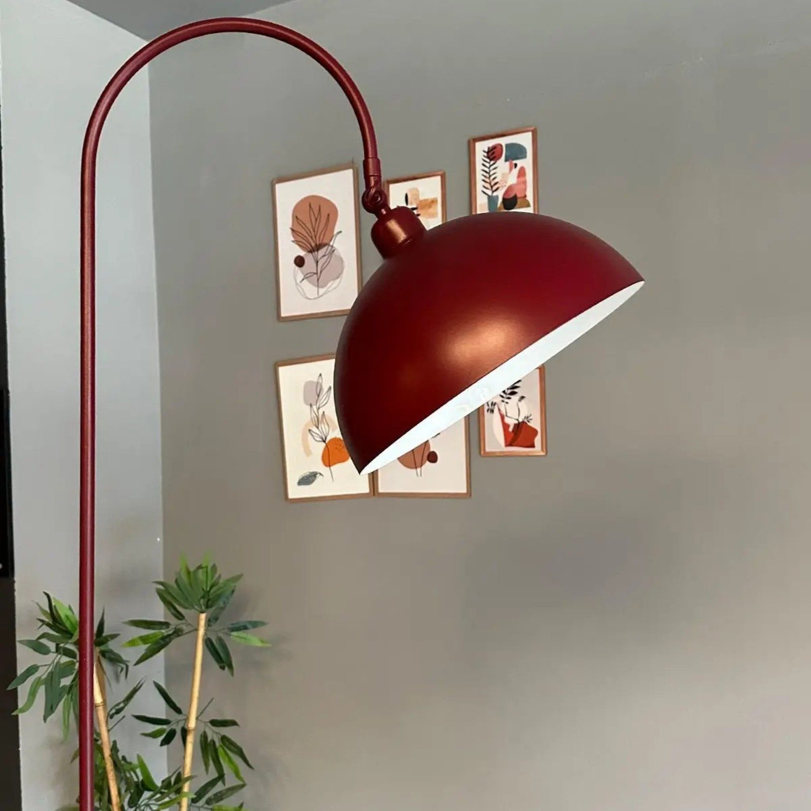 Bamyum Stehlampe Moderne Stehlampe aus Metall mit E27, verstellbarer Lampenschirm, ohne Leuchtmittel, E27, verstellbarer Lampenschirm, Stehluchte mit Ablage
