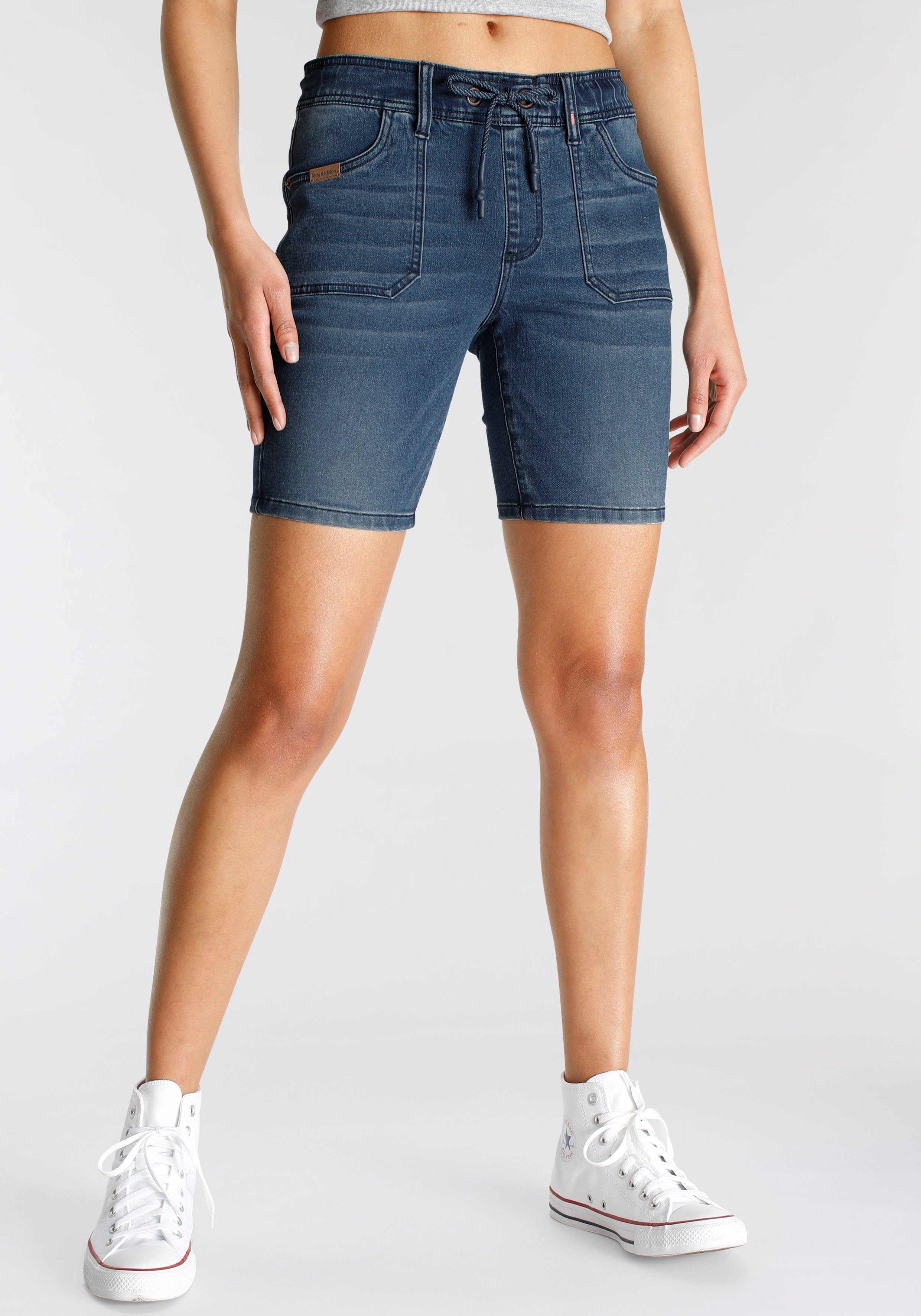 Alife & Kickin Jogg-Jeansbermudas AlbaAK NEUE KOLLEKTION dark blue used | Bermudas