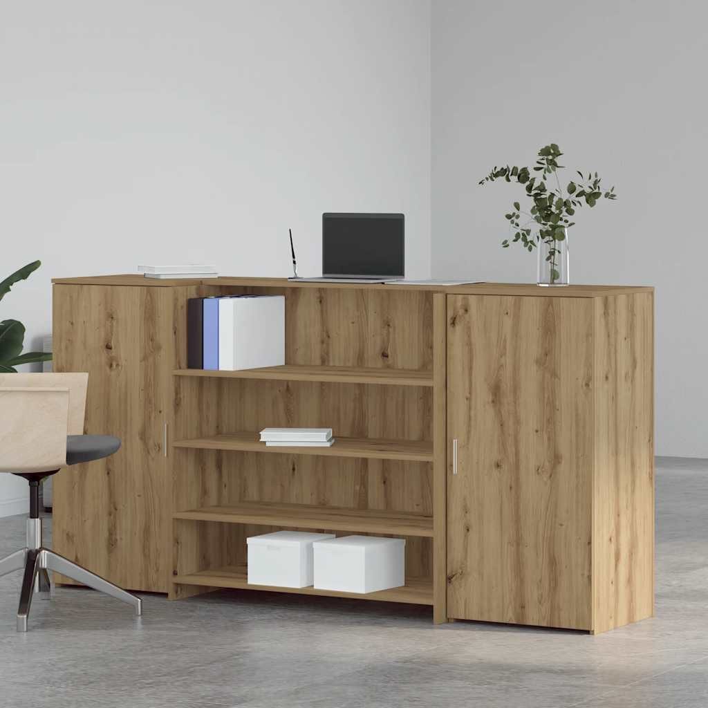 vidaXL Schreibtisch Empfangstheke Artisan-Eiche 200x50x103,5 cm günstig online kaufen