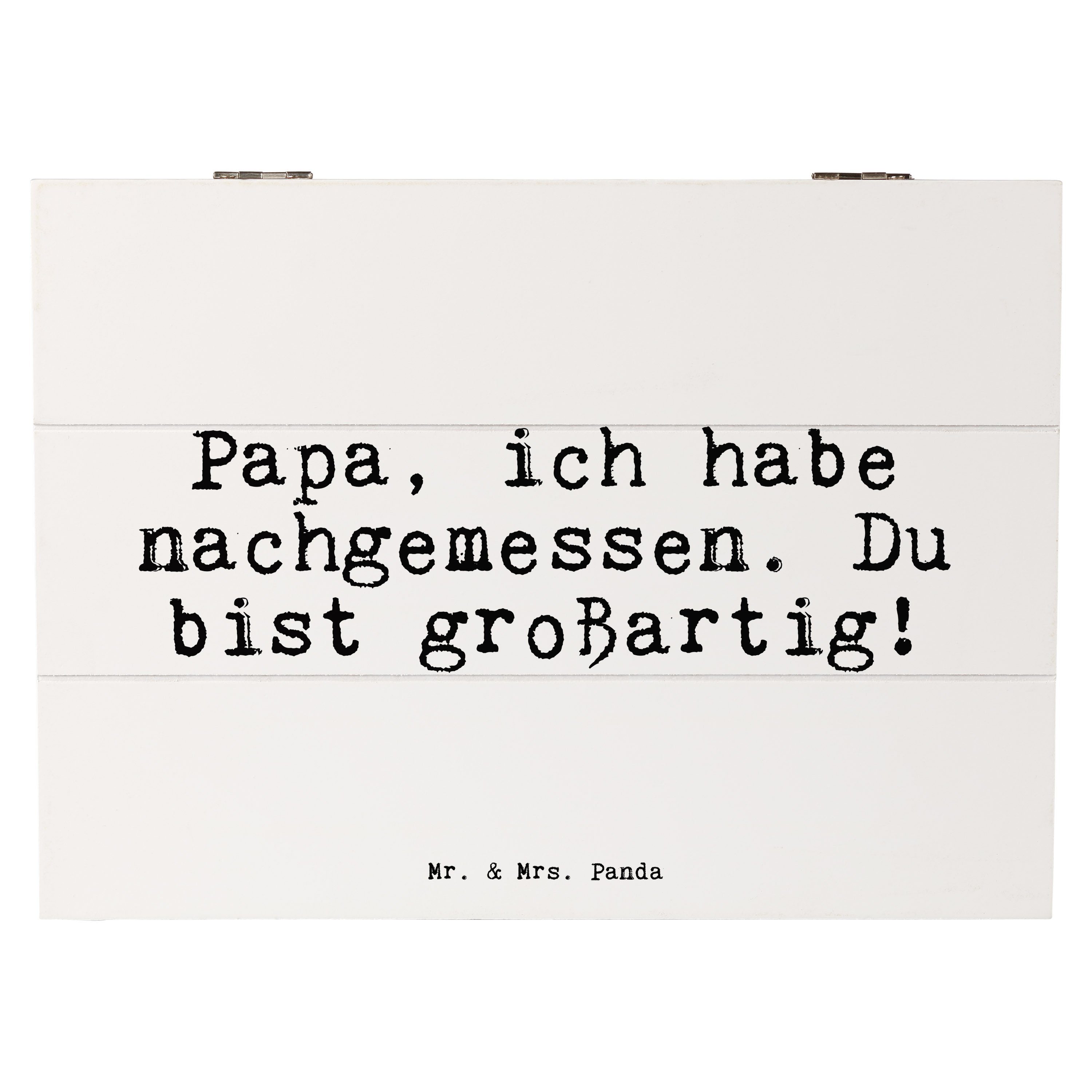 Mr. & Mrs. Panda Dekokiste »Papa, ich habe nachgemessen.... Weiß