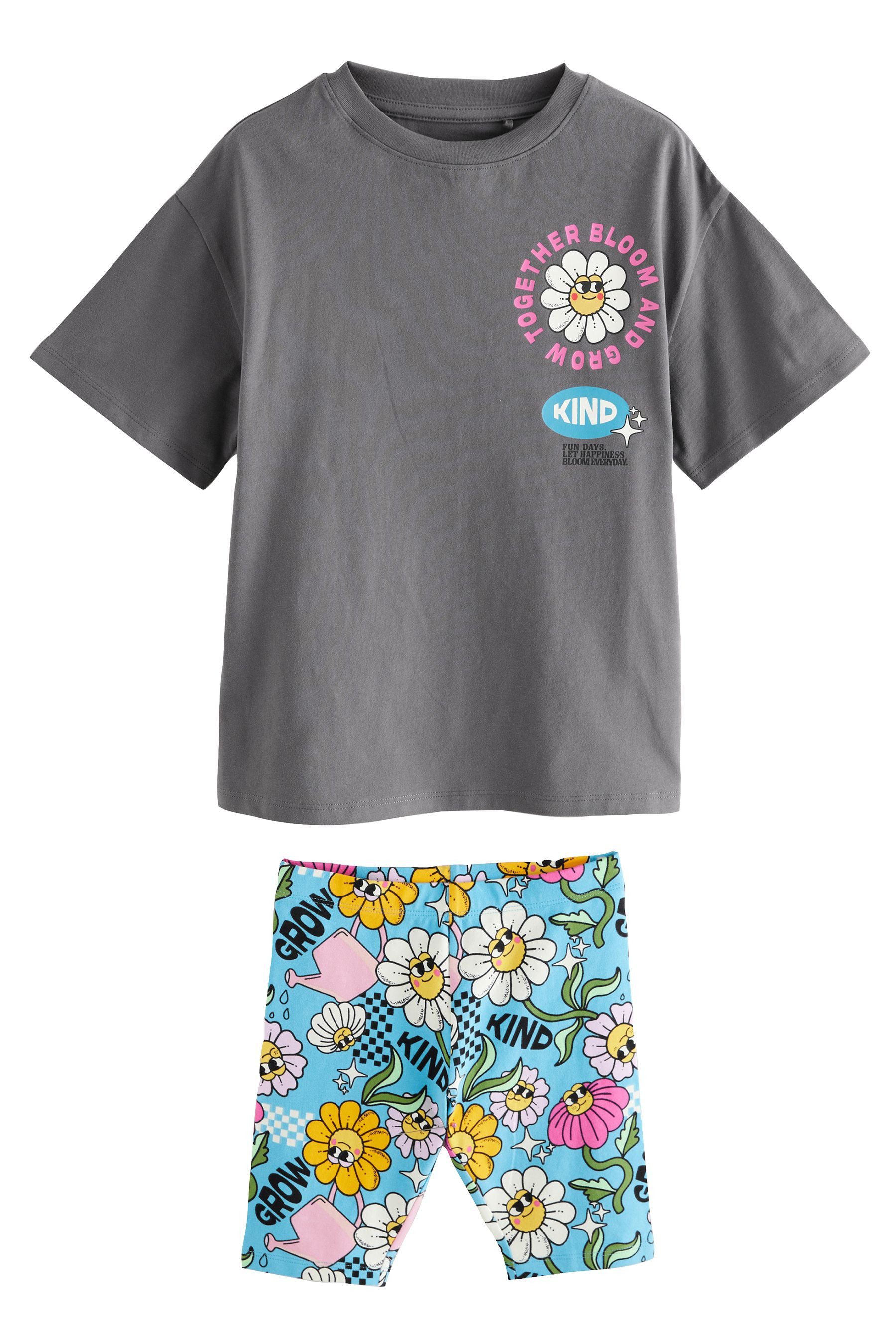 Next T-Shirt & Shorts Oversized Fit günstig online kaufen