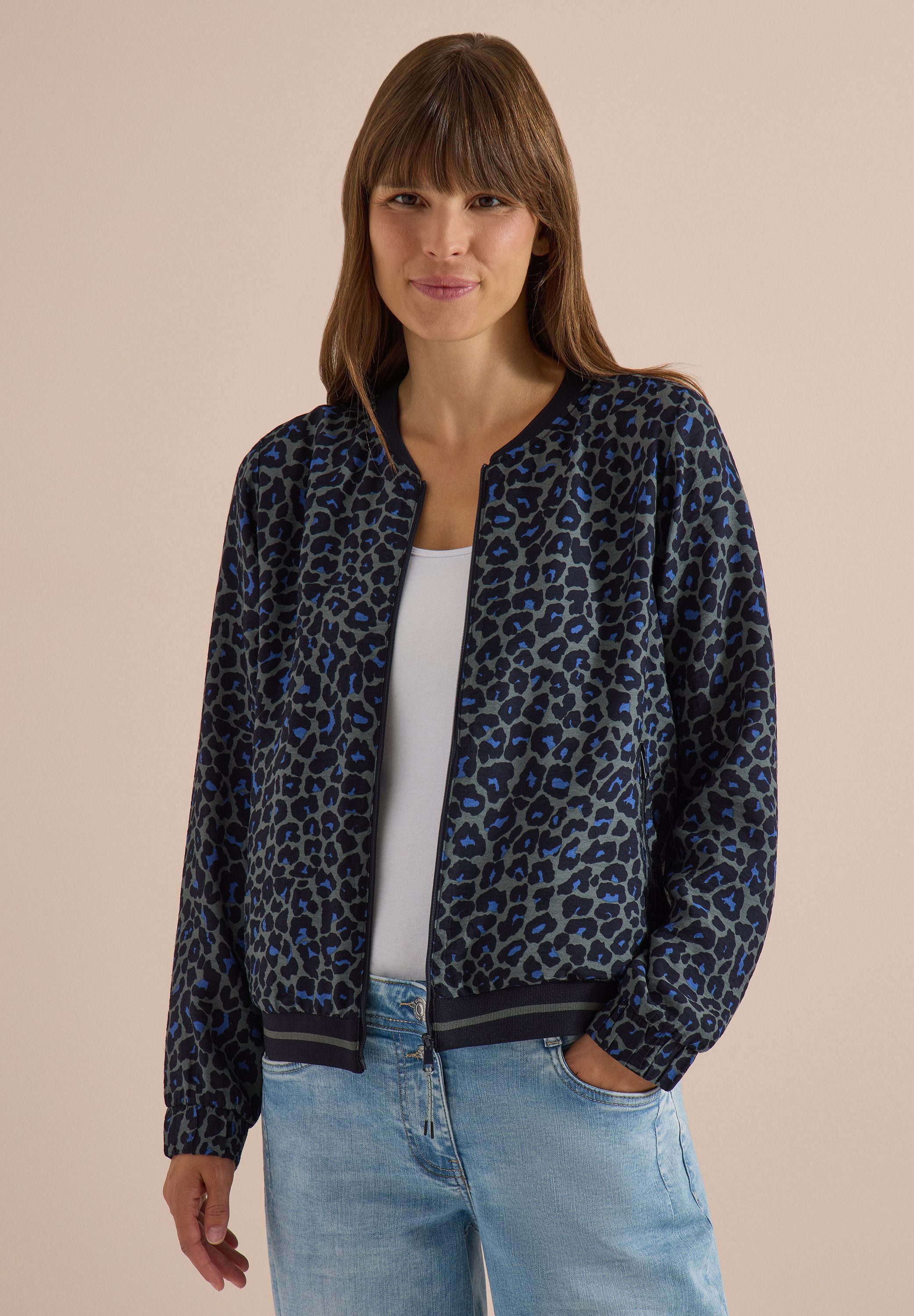 CECIL Blouson aus softem Materialmix