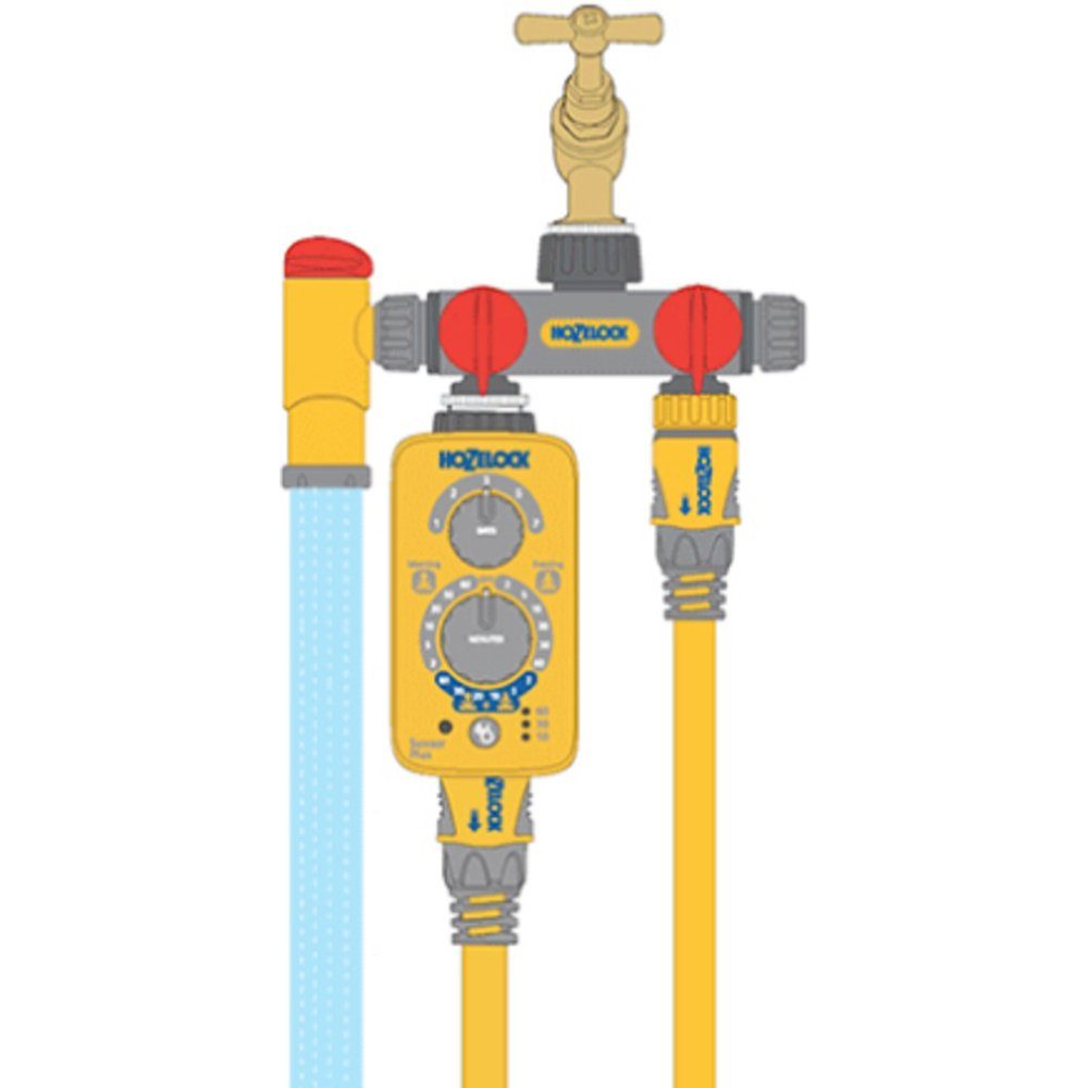 Hozelock Fontänenaufsatz Hozelock 2250 0000 FLOWMAX ™ 2-Wege-Verteiler 12 - 15 mm (1/2) Ø mit