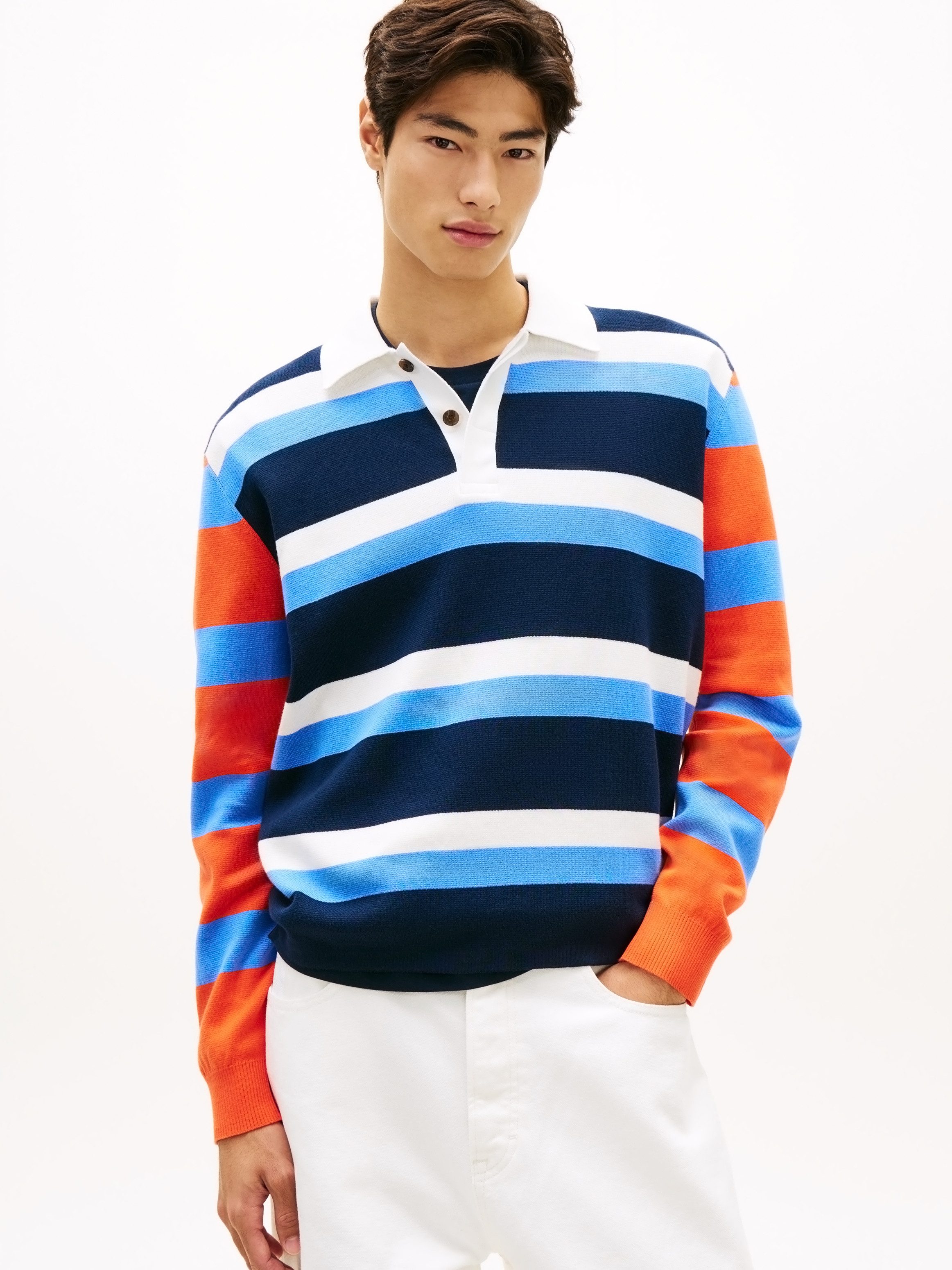 Tommy Jeans Polokragenpullover REGULAR RUGBY Regular fit mit Polokragen