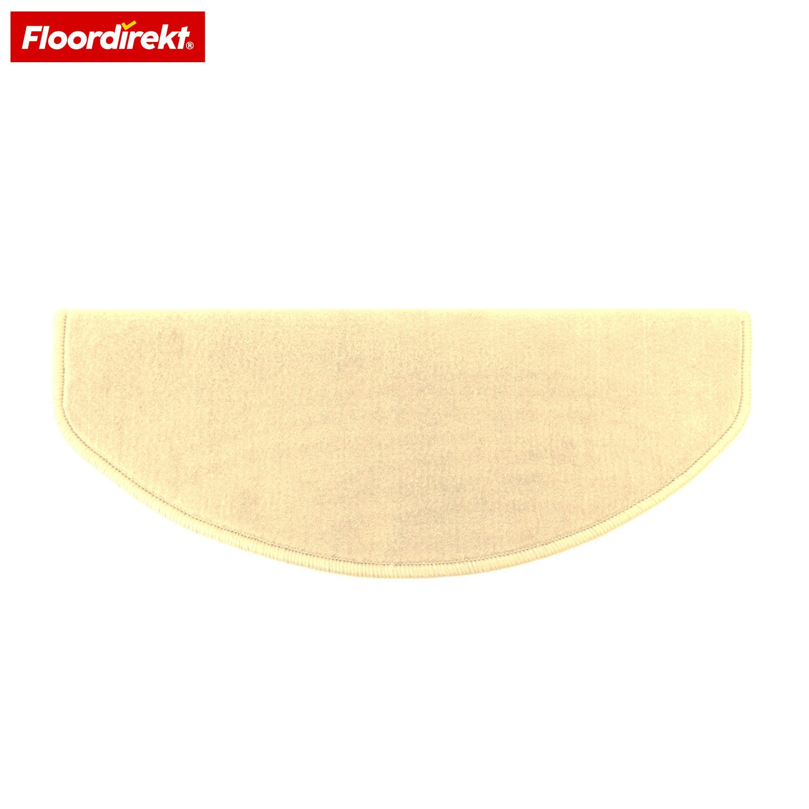 Floordirekt Stufenmatte Treppenmatte halbrund Wien Velours rutschfest selbstklebend, Gekettelt für hohe Langlebigkeit