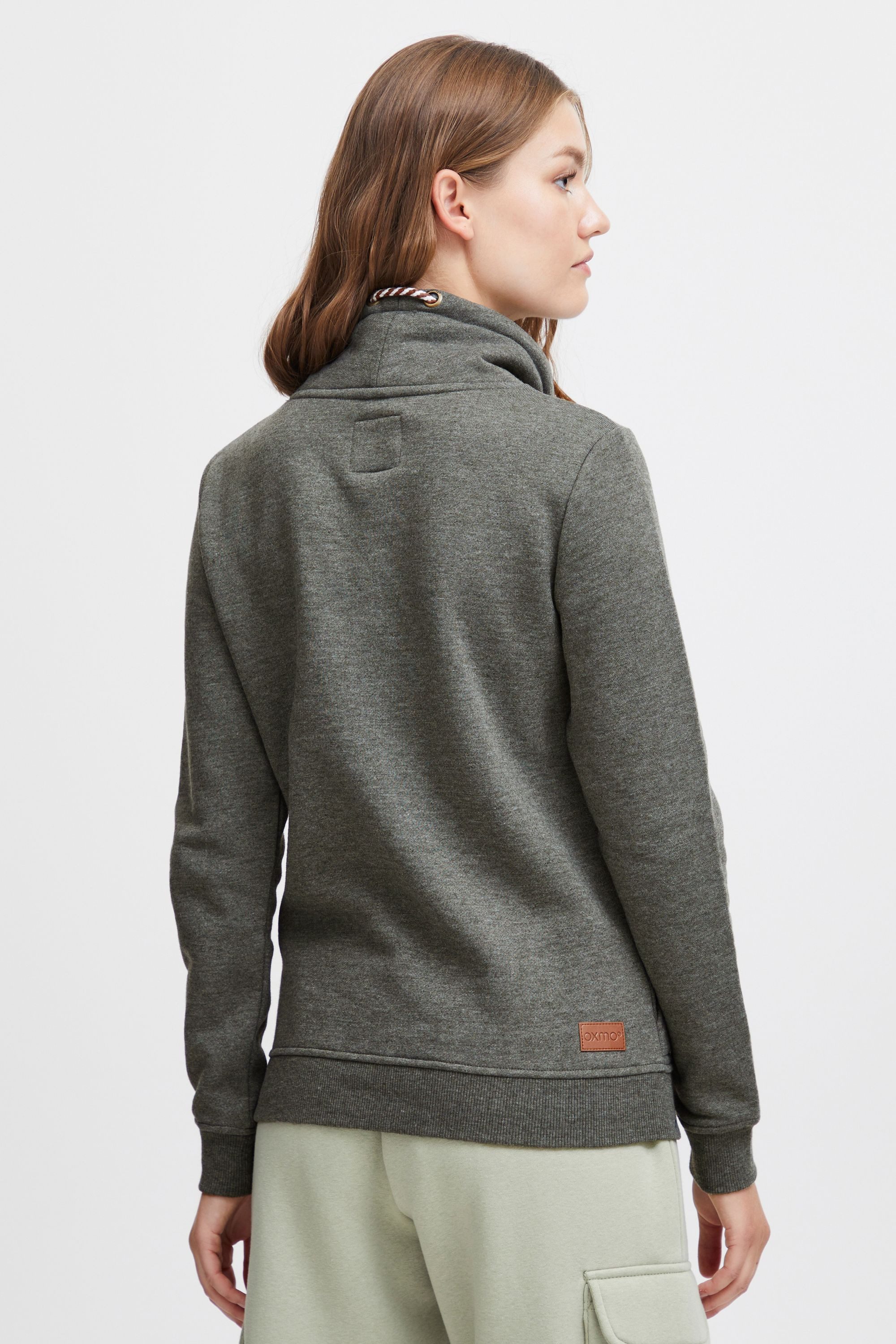 OXMO Hoodie OXVimpa Sweatpullover mit Tube-Kragen und kontrastreichem Kordelzug