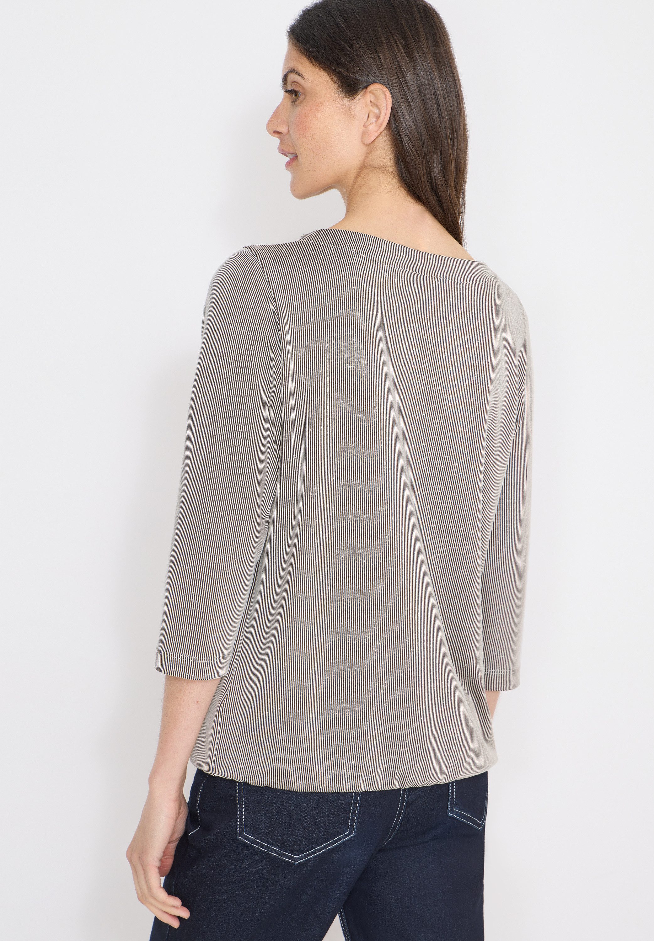 CECIL 3/4-Arm-Shirt mit Streifen Muster
