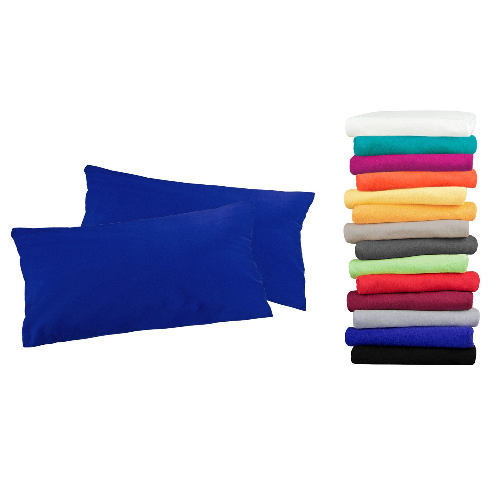 MOON Heimtextilien Kissenbezug / Seitenschläferkissenbezug 2er Pack MOON-Luxury Linon 100% Baumwolle, Linon