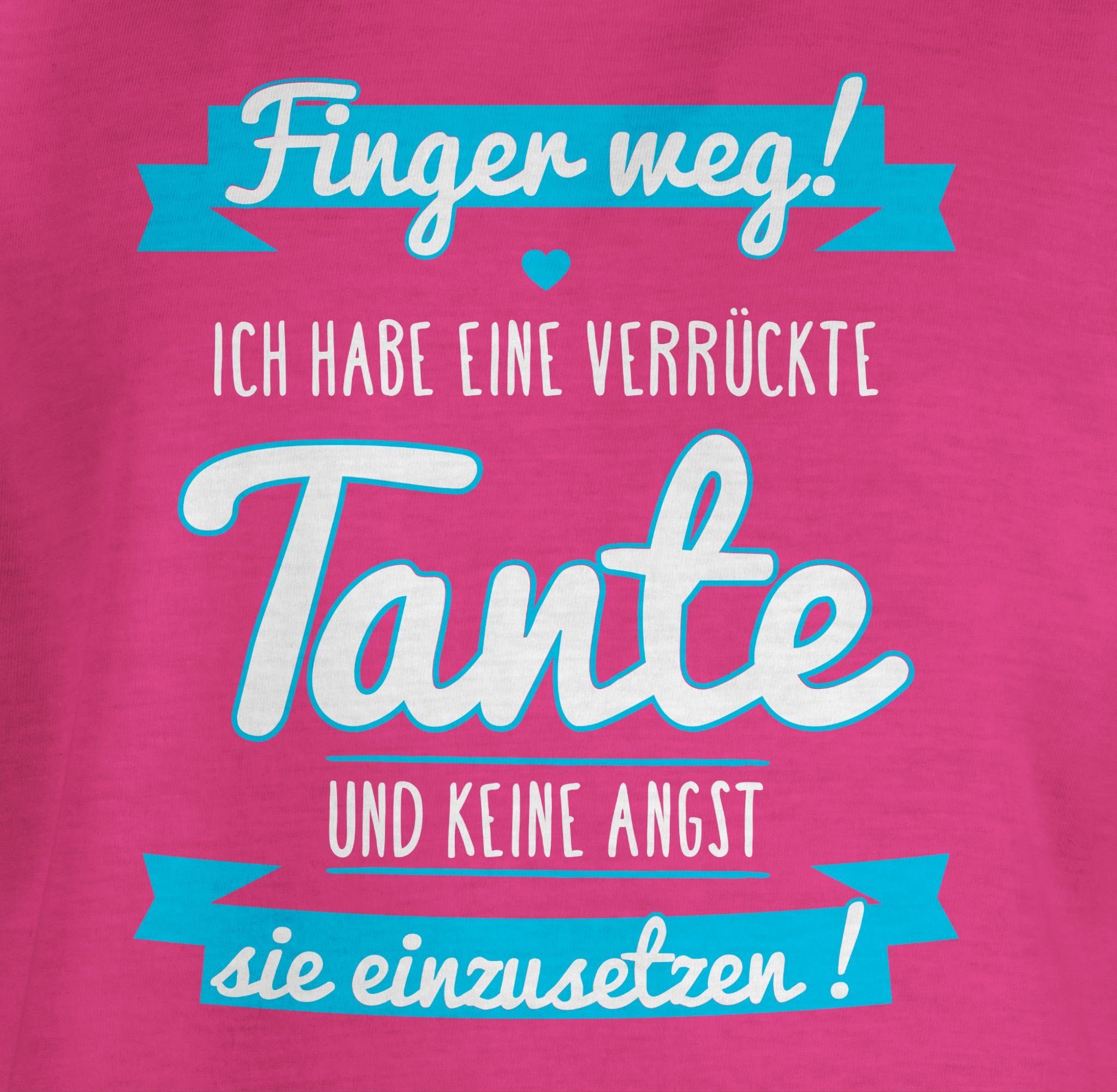 Tante Ich 1 verrückte Fuchsia Blau Shirtracer habe Tante T-Shirt eine