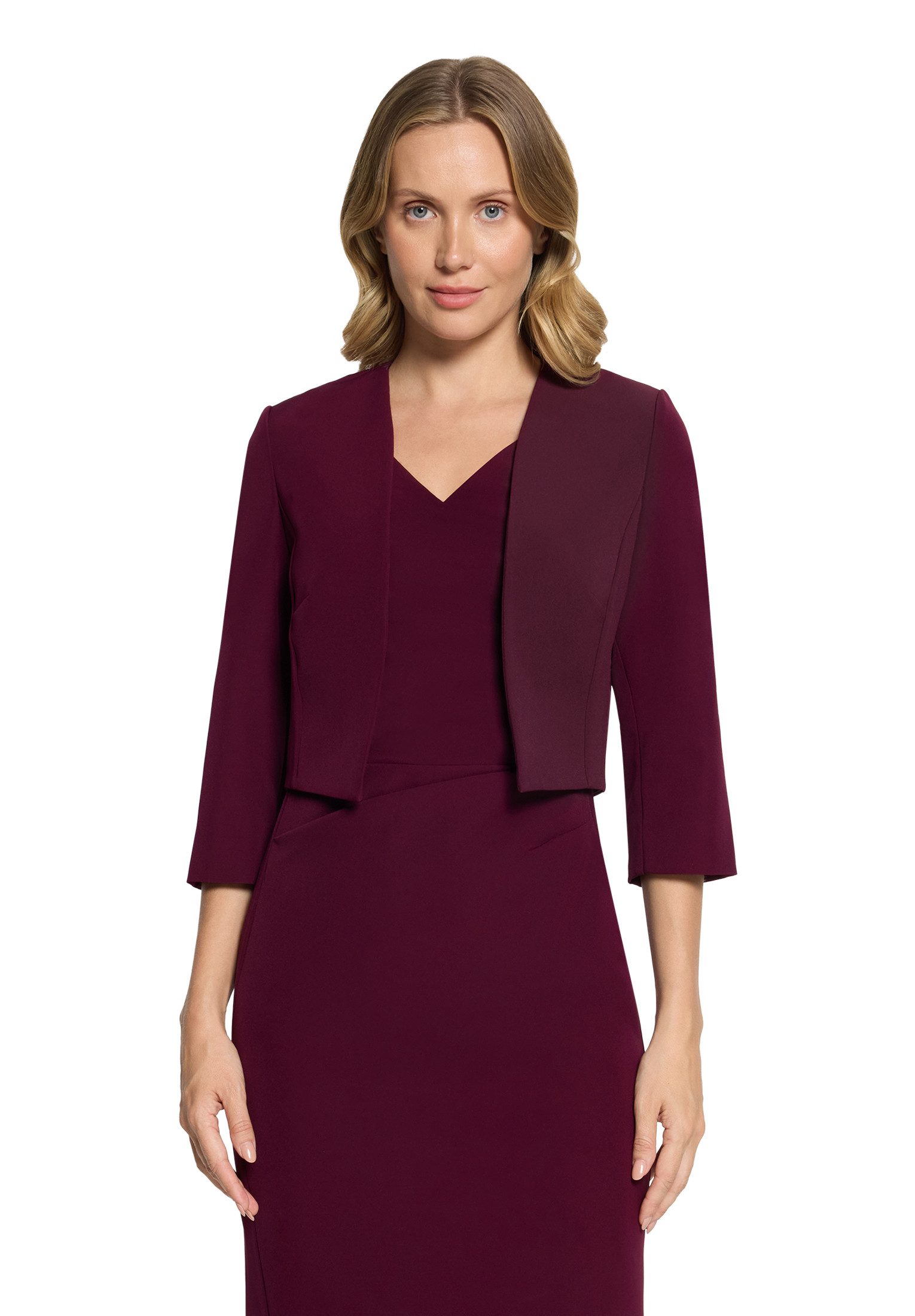 Vera Mont Bolerojacke Damen mit Kellerfalten