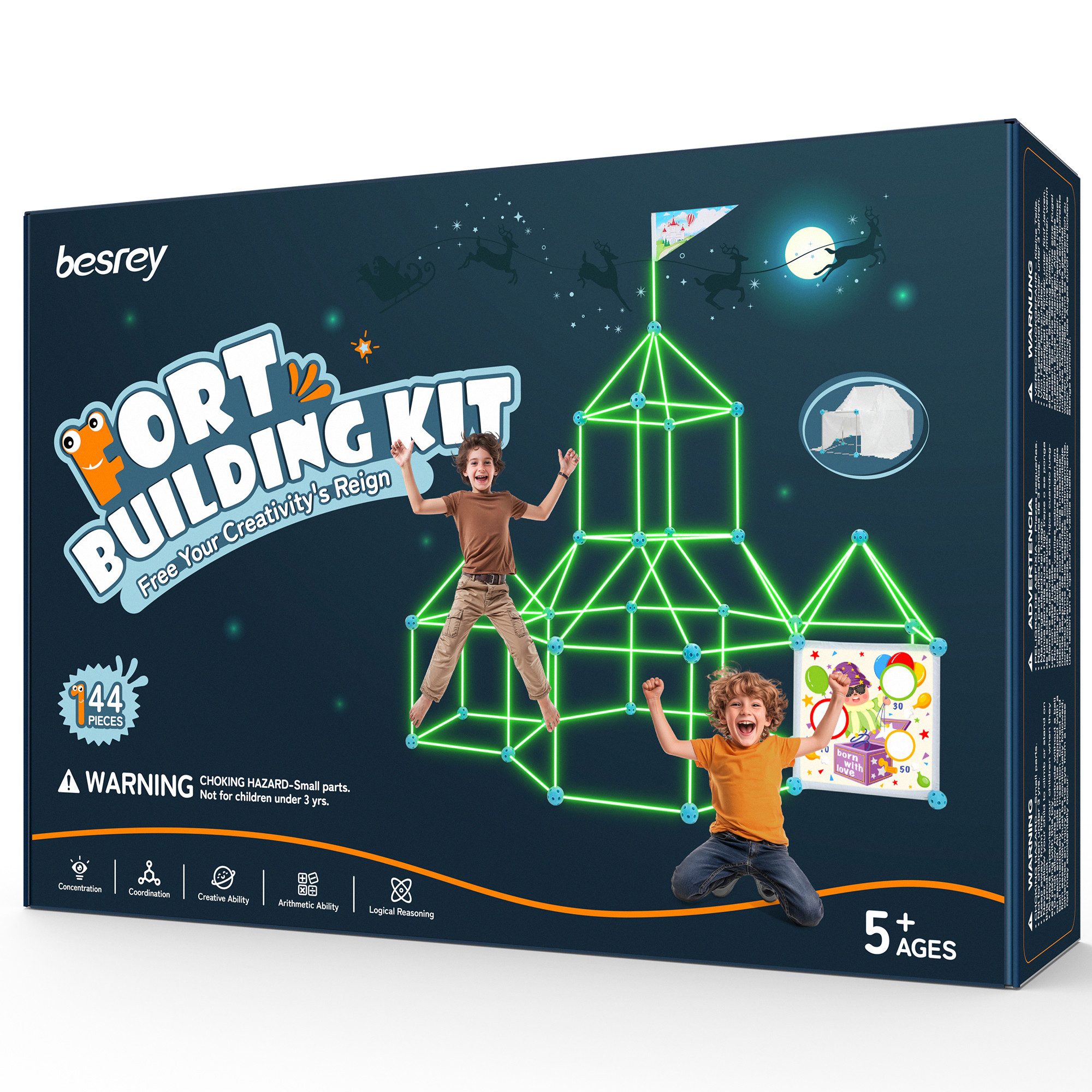 besrey Höhle Bauen Kinder – Konstruktionsspielzeug, Kinder Höhle Konstruktions-Spielset