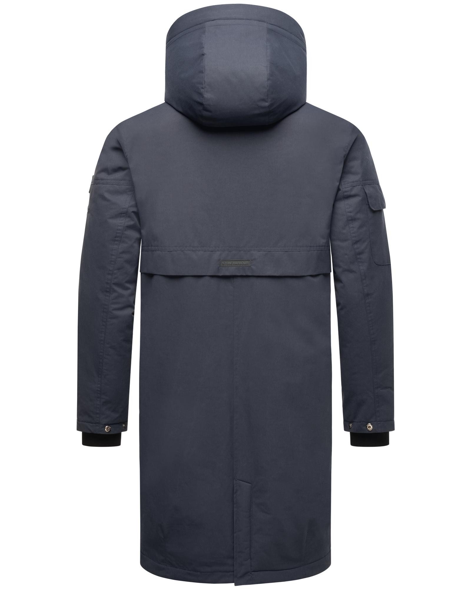 Stone Harbour Wintermantel Cyriaan XX Langer Herren Winterparka mit großen Eingrifftaschen