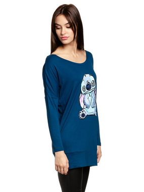 Disney Langarmshirt Lilo & Stitch Blue Stitch