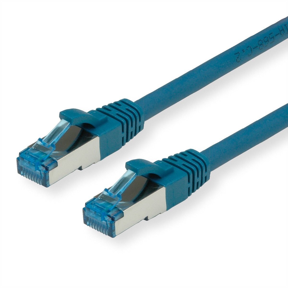 VALUE Patchkabel Cat.6A (Class EA) S/FTP (PiMF), LSOH LAN-Kabel, RJ-45 Männlich (Stecker), RJ-45 Männlich (Stecker) (15.0 cm)
