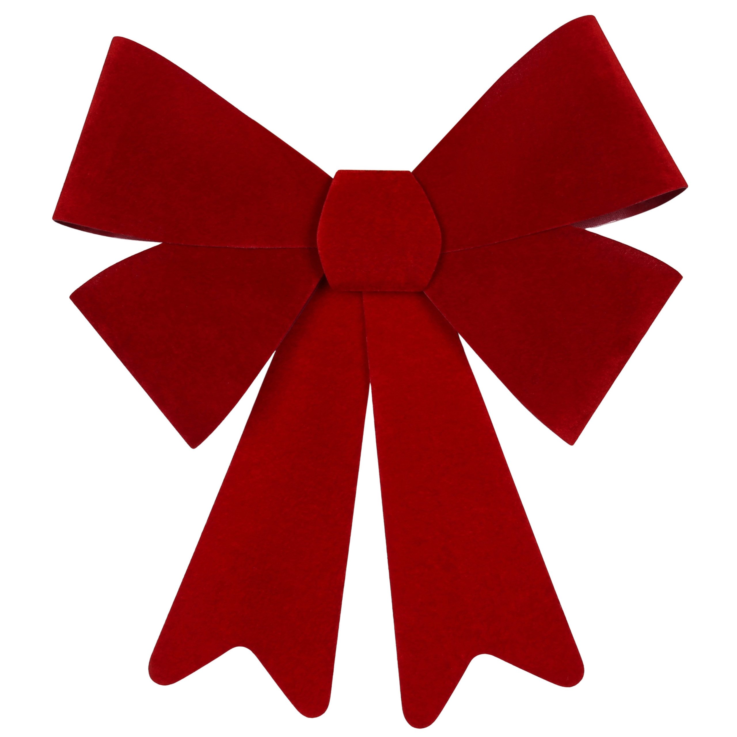 Sarcia.eu Weihnachtsfigur Rote Wildleder Weihnachtsrosette, Türdekoration, günstig online kaufen