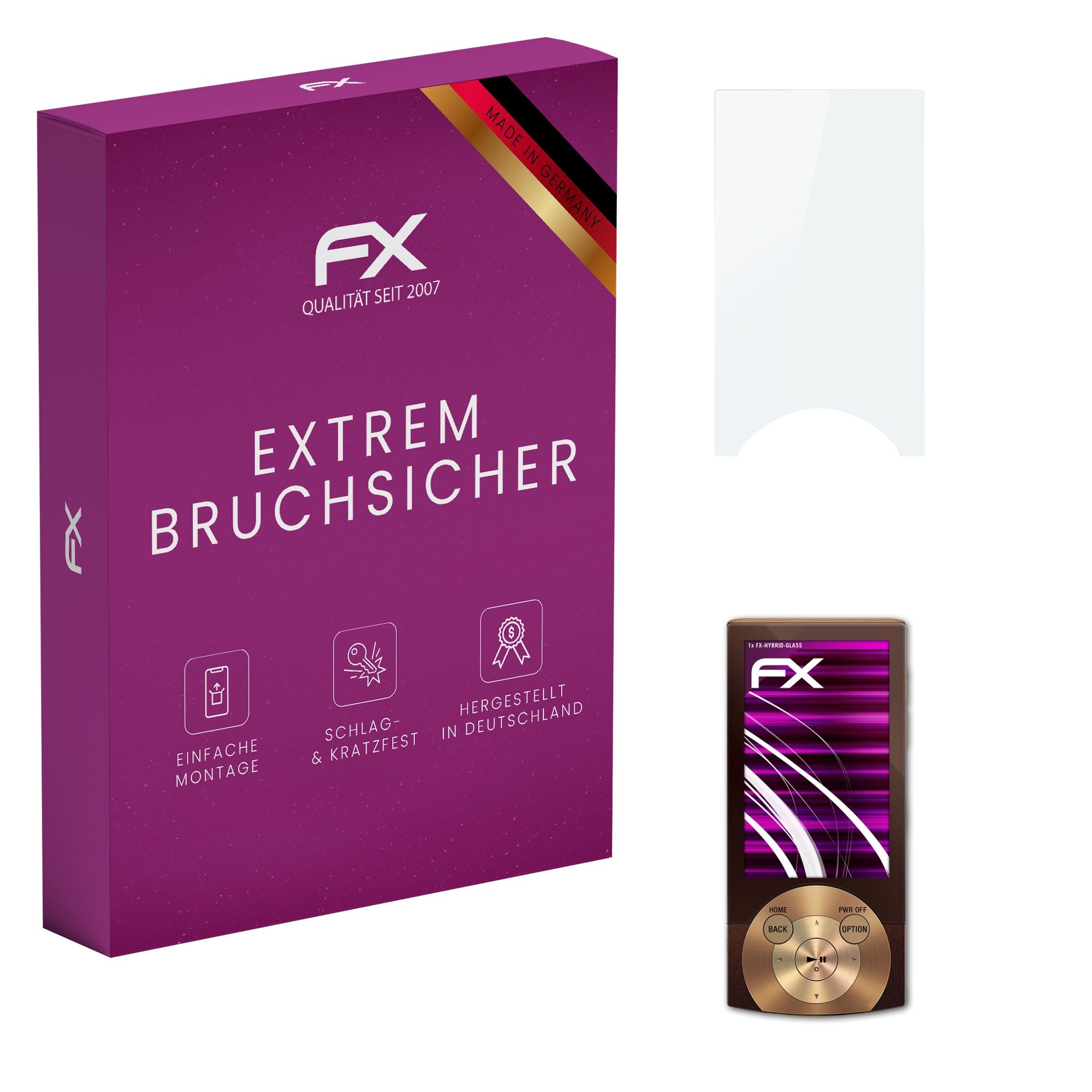 Schutzfolie Panzerglasfolie für Sony Walkman NWZ-A845