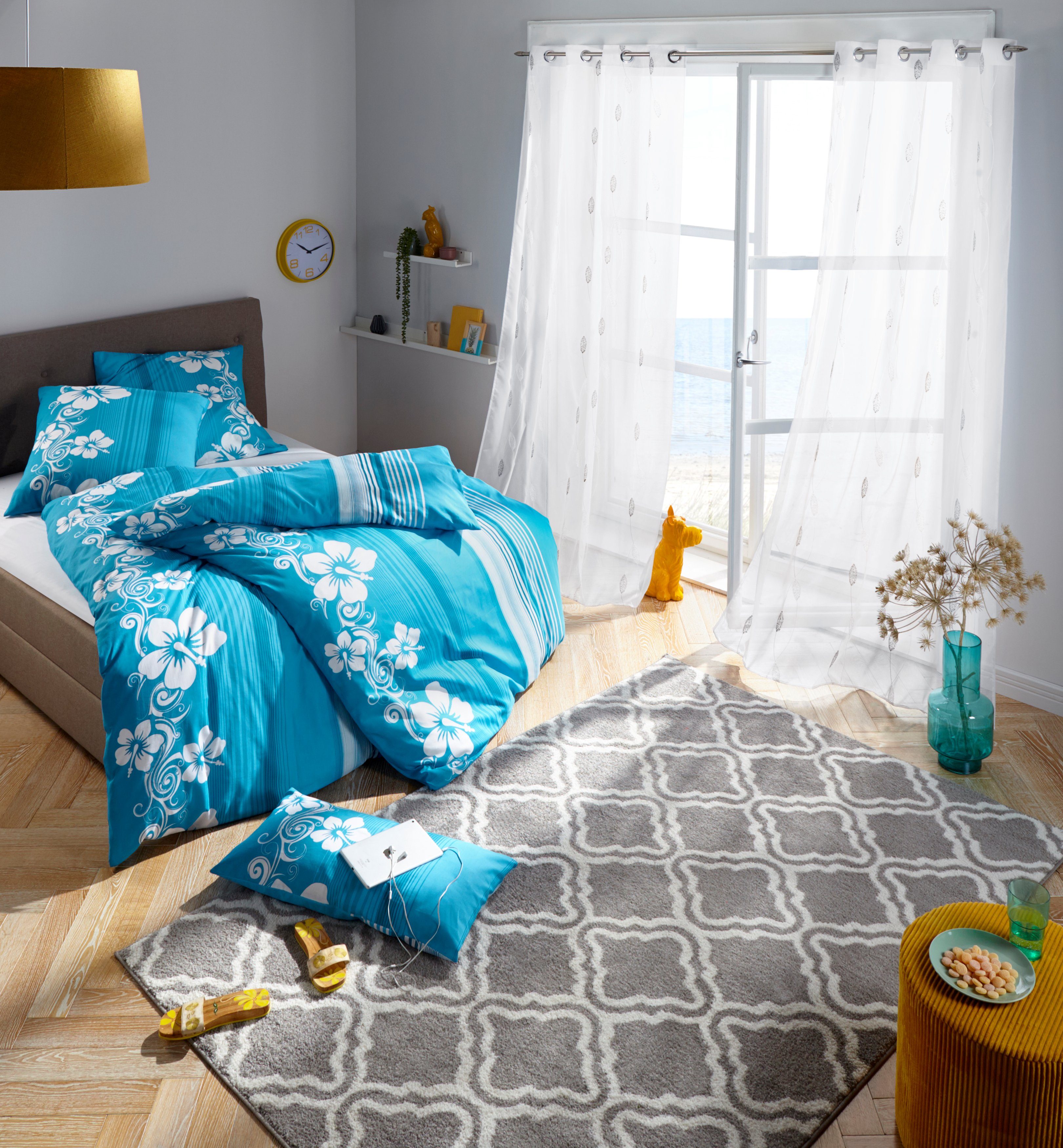 my home Teppich Debora, rechteckig, Höhe: günstig online kaufen