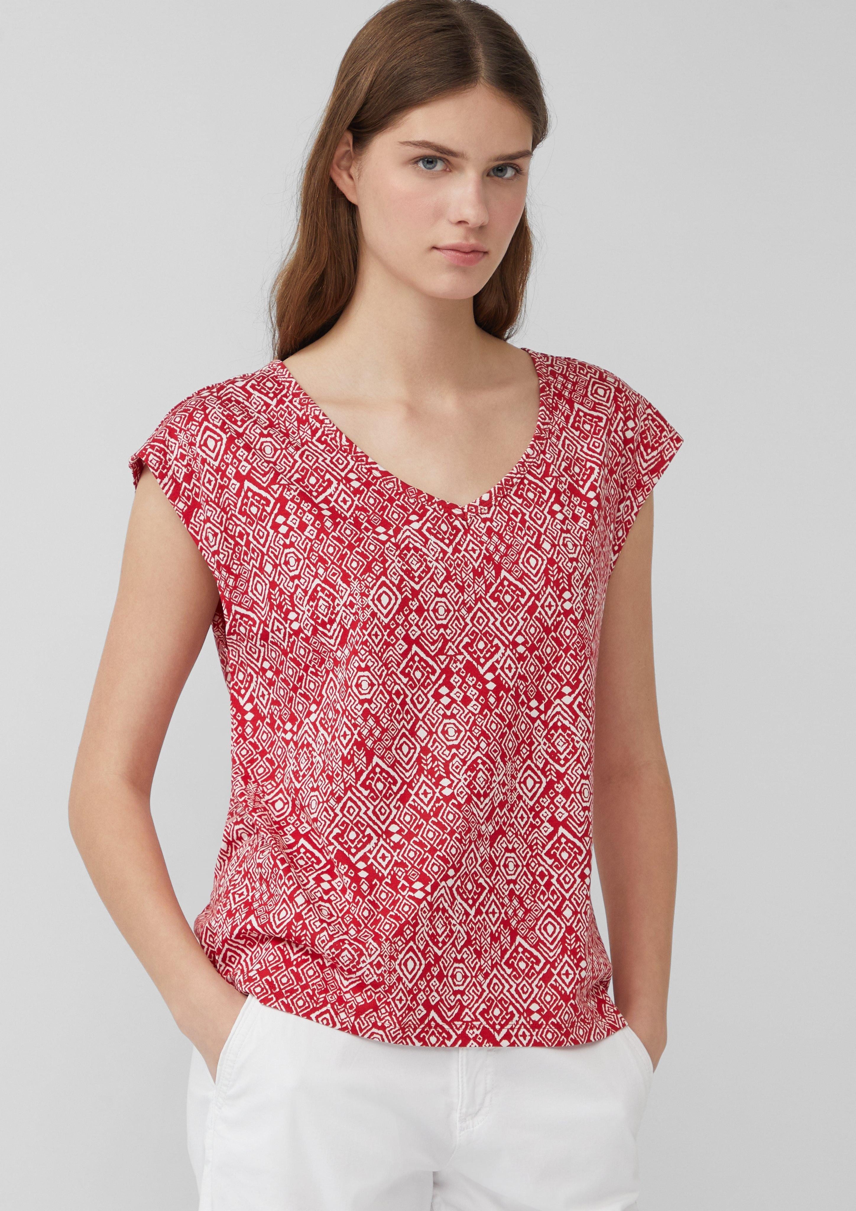 s.Oliver Shirttop Ärmelloses Relaxed-Fit-Shirt mit Cut-out günstig online kaufen