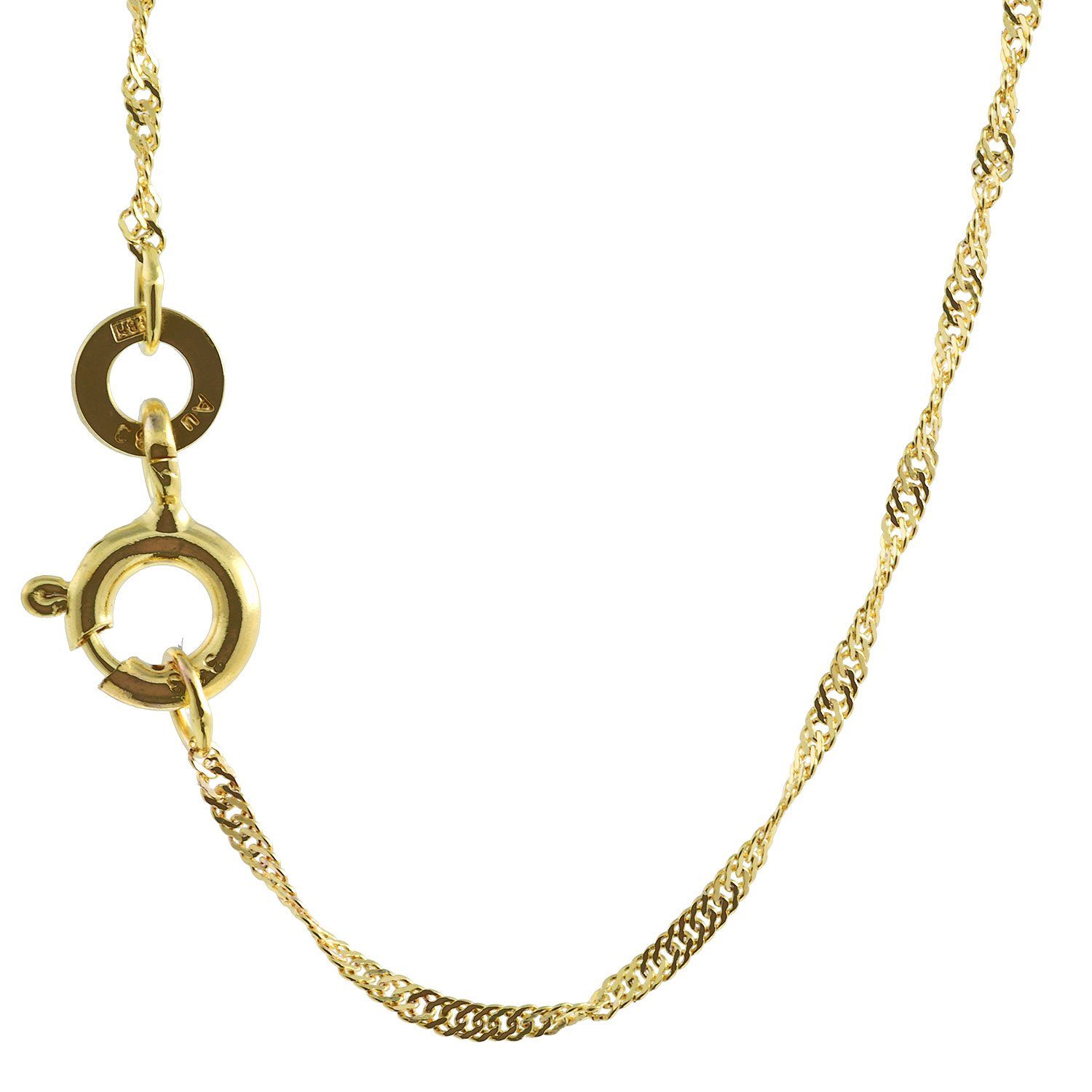 HOPLO Goldkette Goldkette Singapurkette Länge 38cm günstig online kaufen
