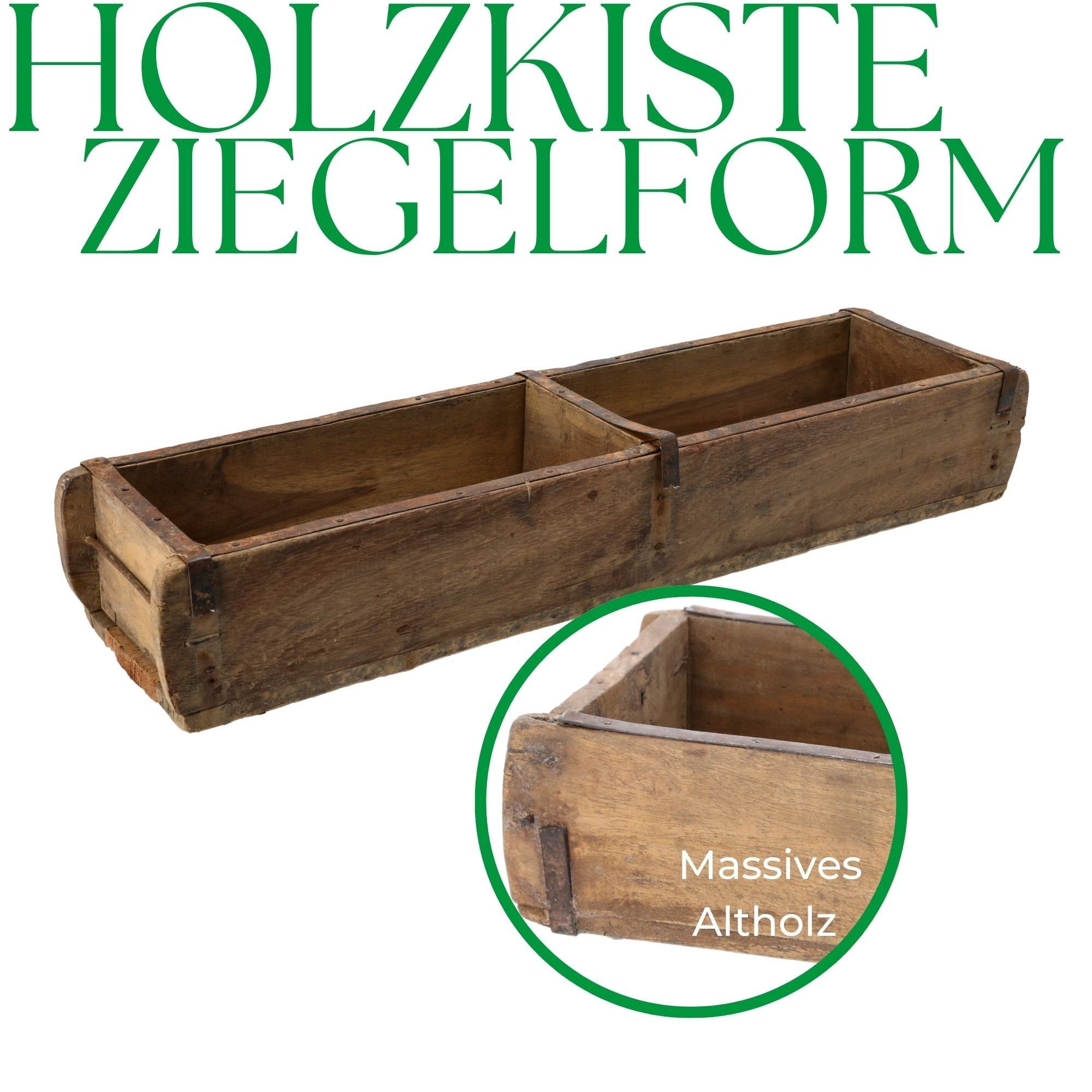 Thumbnail - Novaliv Aufbewahrungsbox - (3 St), Alte Ziegelform Zwei Kammern