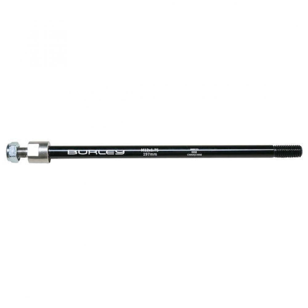 Burley Fahrradkinderanhänger Burley Steckachse für Anhänger M12x1.75, 197 mm Schwarz - sichere Verb