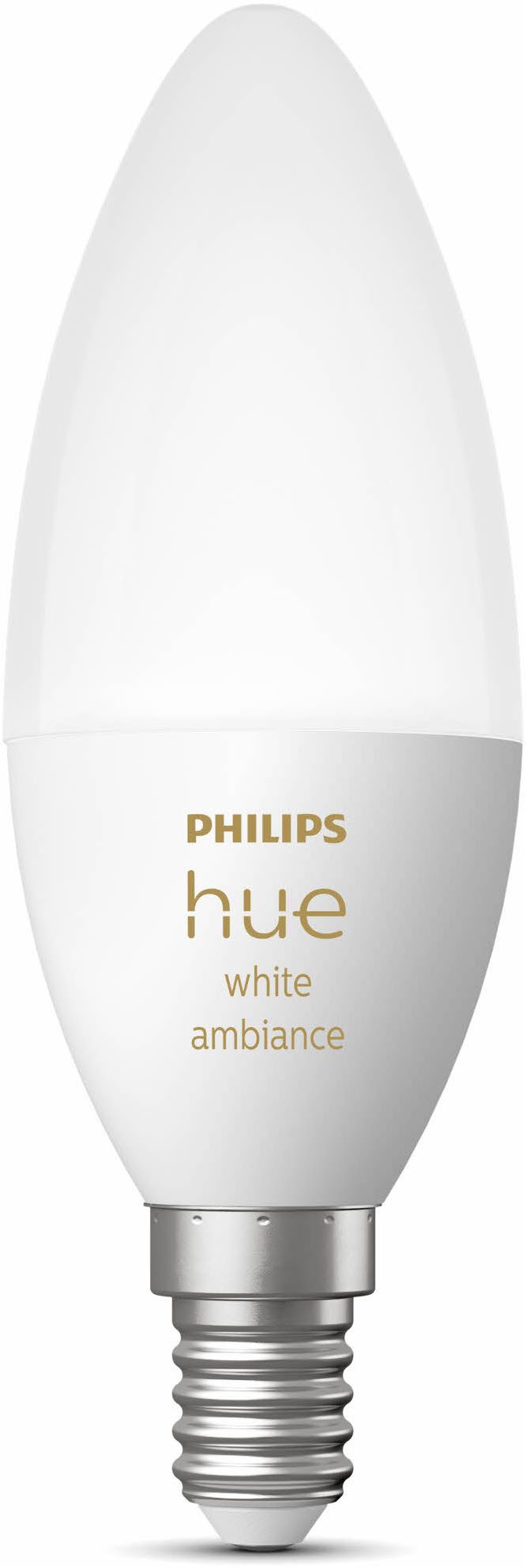 Philips Hue LED-Leuchtmittel White / White & Color Ambiance Kerze 470lm, E14, 1 St., Farbwechsler