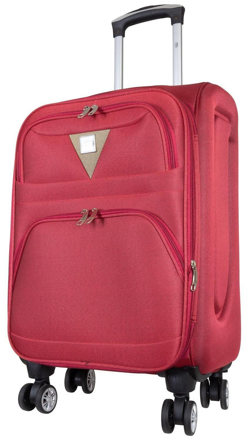 Warenhandel König Weichgepäck-Trolley Menorca, 4 Rollen, Dehnfalte für Gr. L und XL, zwei zusätzliche Fronttaschen