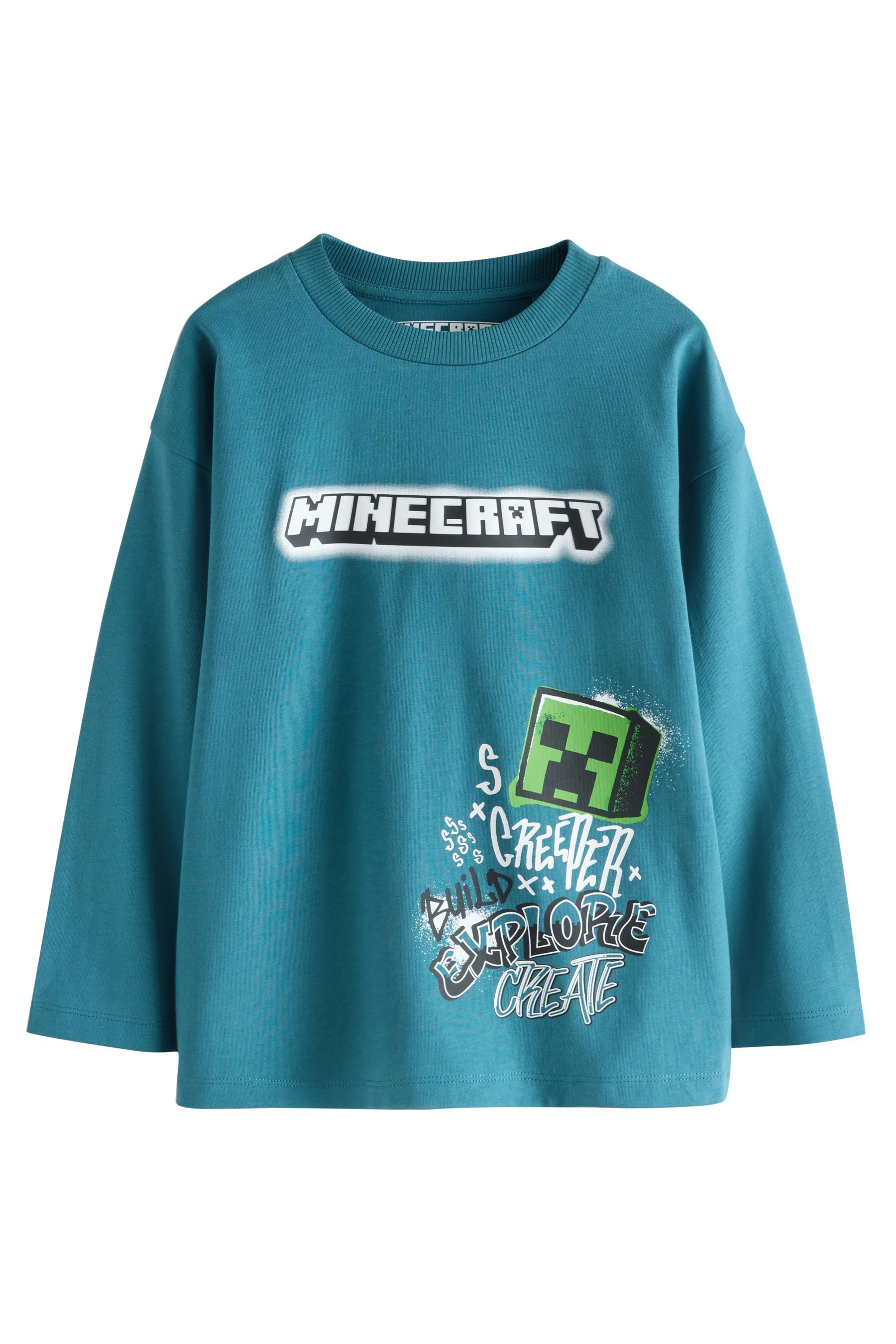 Next Langarmshirt Langärmeliges „Minecraft“ Shirt (1-tlg)