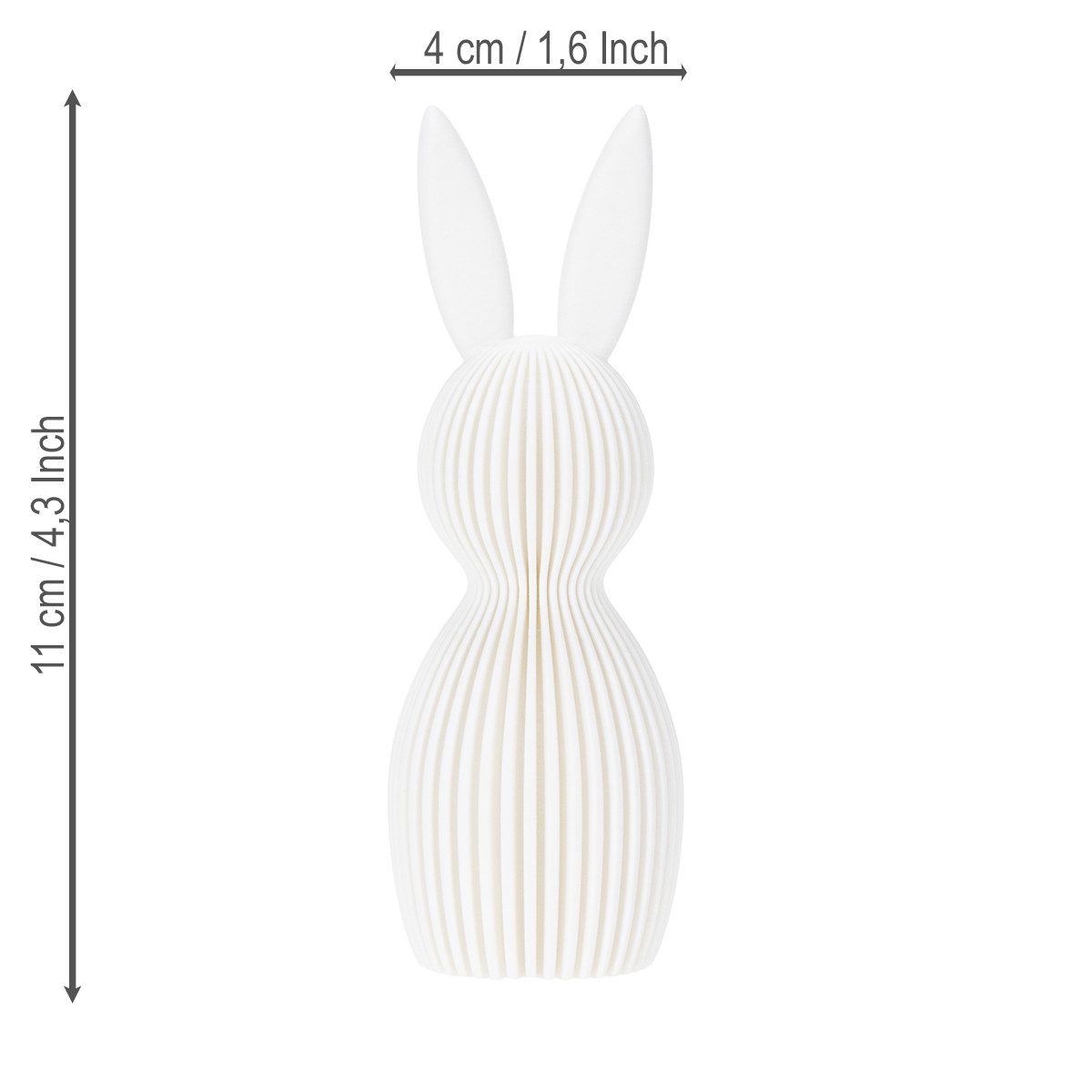 Florists Products Osterhase Stilvolle Häschen Dekofiguren für elegante Osterdekoration im, 4 Stück