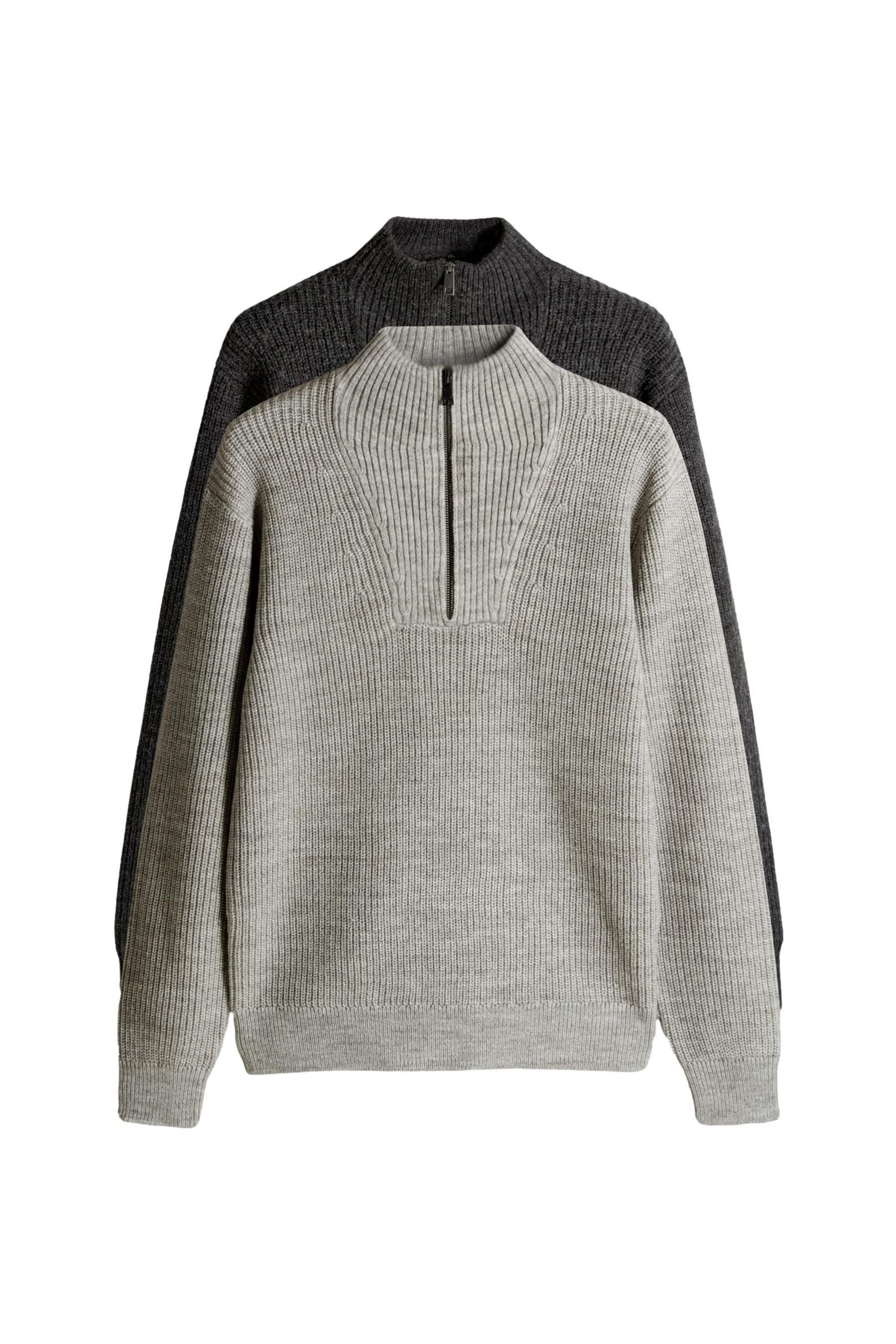 The Set Troyer The Set Pullover mit Viertel-RV, 2er-Pack (2-tlg) günstig online kaufen