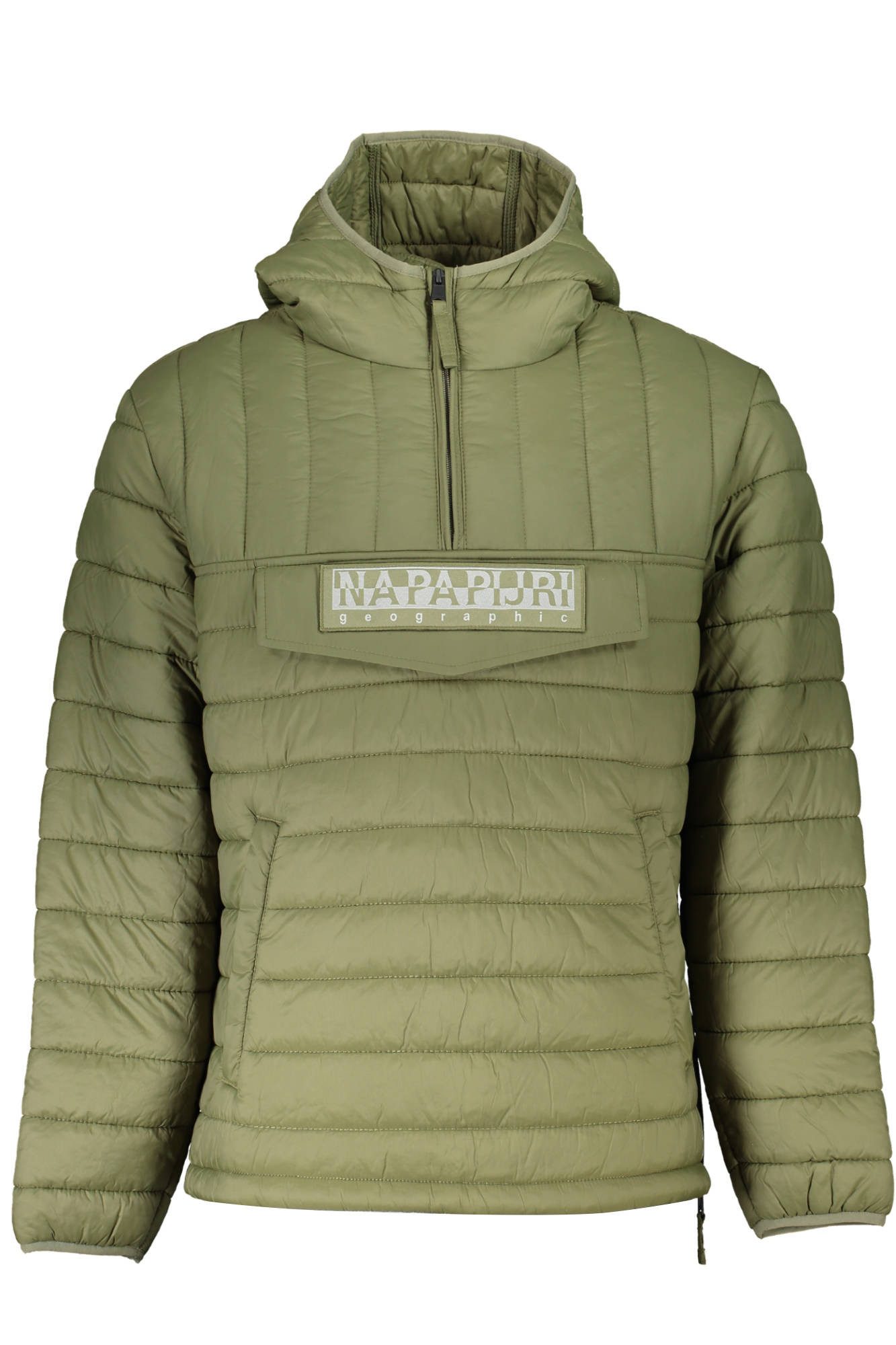 Napapijri Outdoorjacke Grüne Herrenjacke mit Kapuze aus recycelten Materialien, stilvolle De