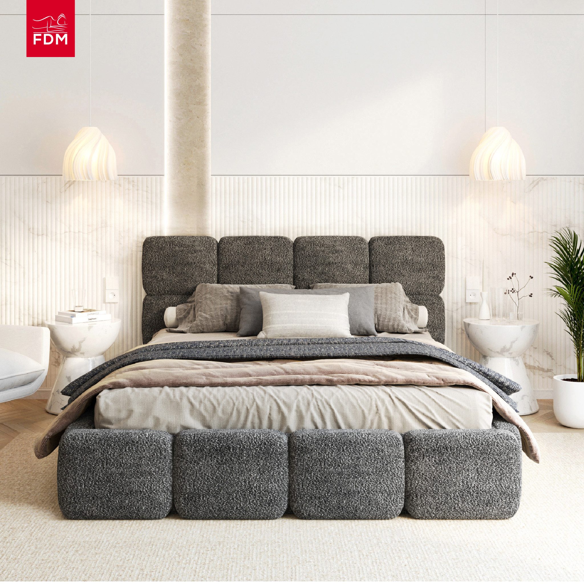 FDM Polsterbett CLOUDY Bettgestell Bett 140x200, günstig online kaufen