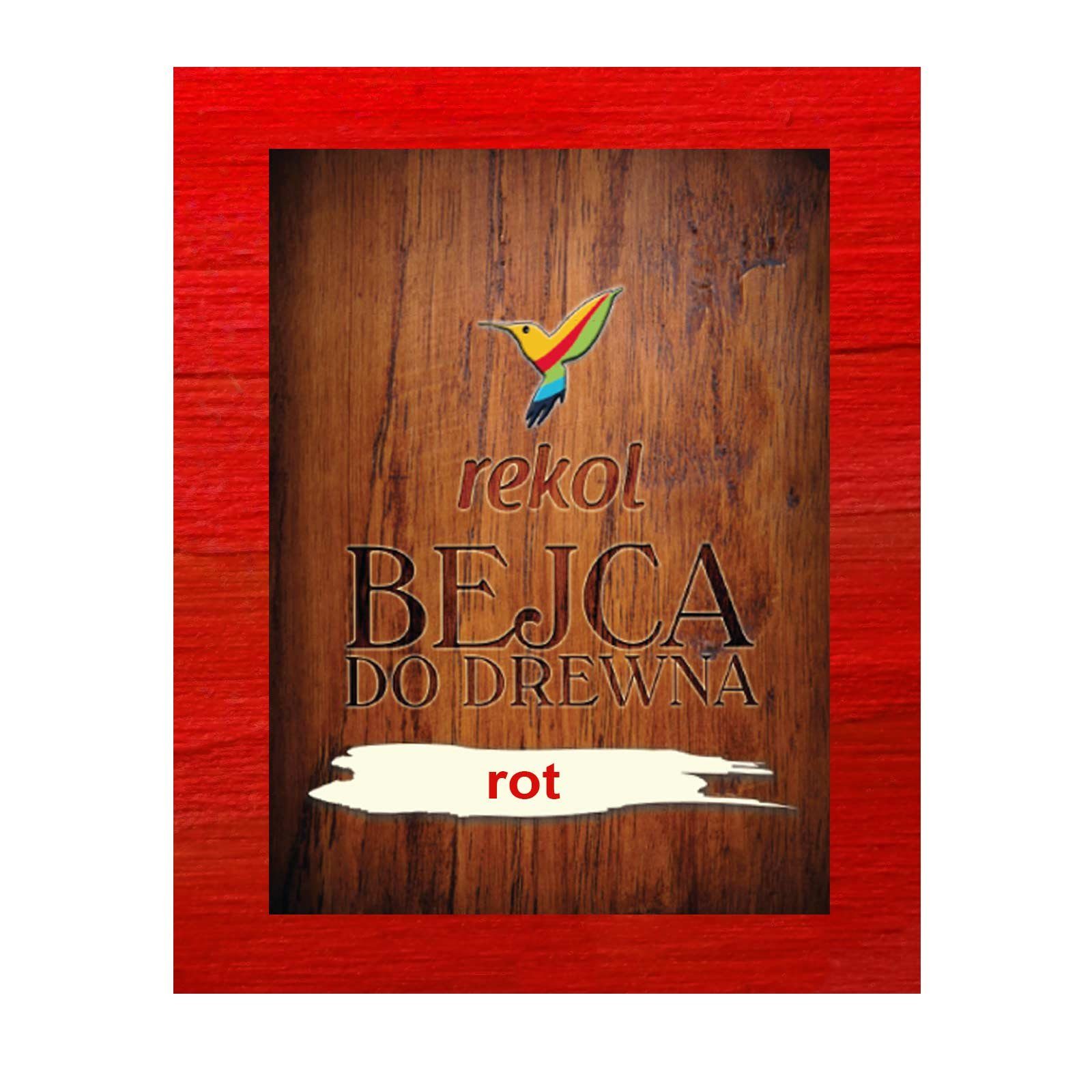 rekol Kreativset Holzbeize Möbelbeize Trockenbeize Beize Pulverbeize f. 2-3m², (1 Tüte á 18g), rot
