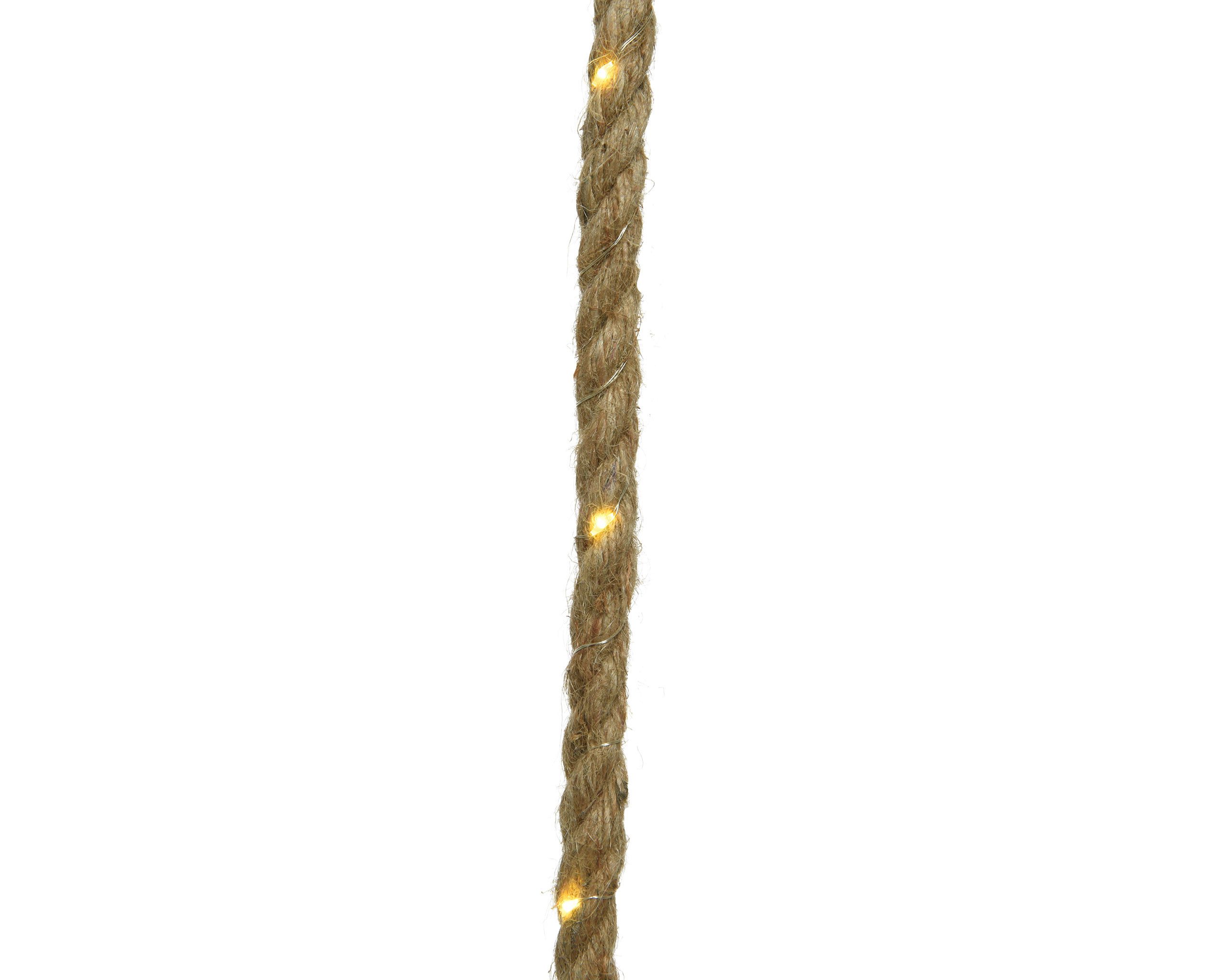 Lumineo LED Solarleuchte, Dauerlicht, warmweiß, LED Solar Seil Lichterkette günstig online kaufen