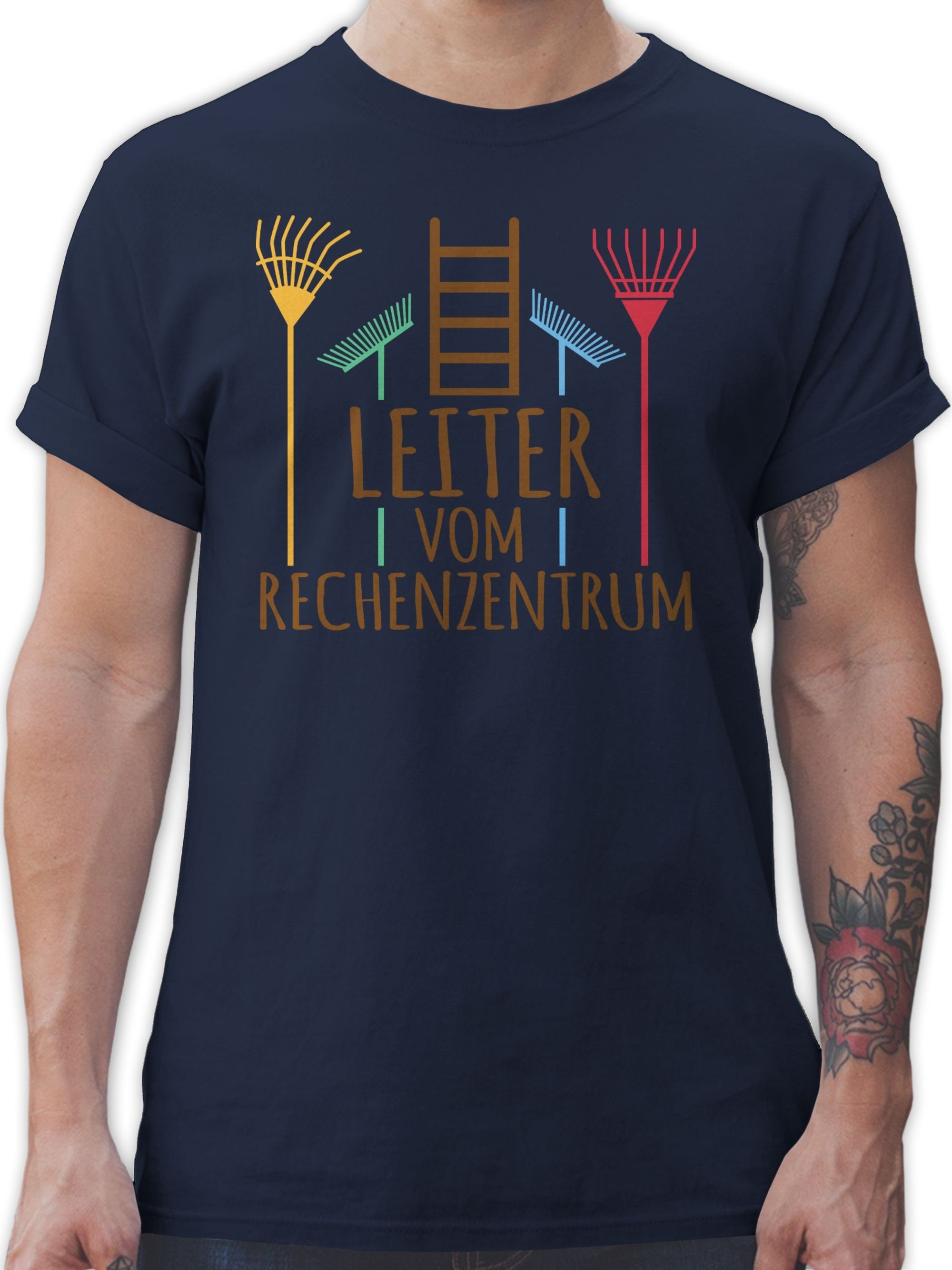 Shirtracer T-Shirt Leiter vom Rechenzentrum dunkel Herren & Männer Geschenke 01 Navy Blau