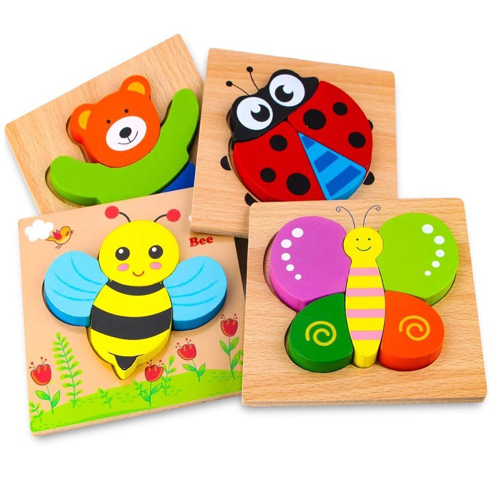 Lernspiel zeug Baby Cartoon Spiel Puzzle Brett Puzzle Kinder Montessori  frühe Bildung kognitive Puzzle für Kinder 2-3 Jahre