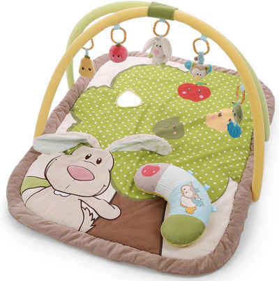 Nici Baby Gym My First NICI Kollektion, 3-D Activity-Decke, mit Spielkissen Hase und Eule