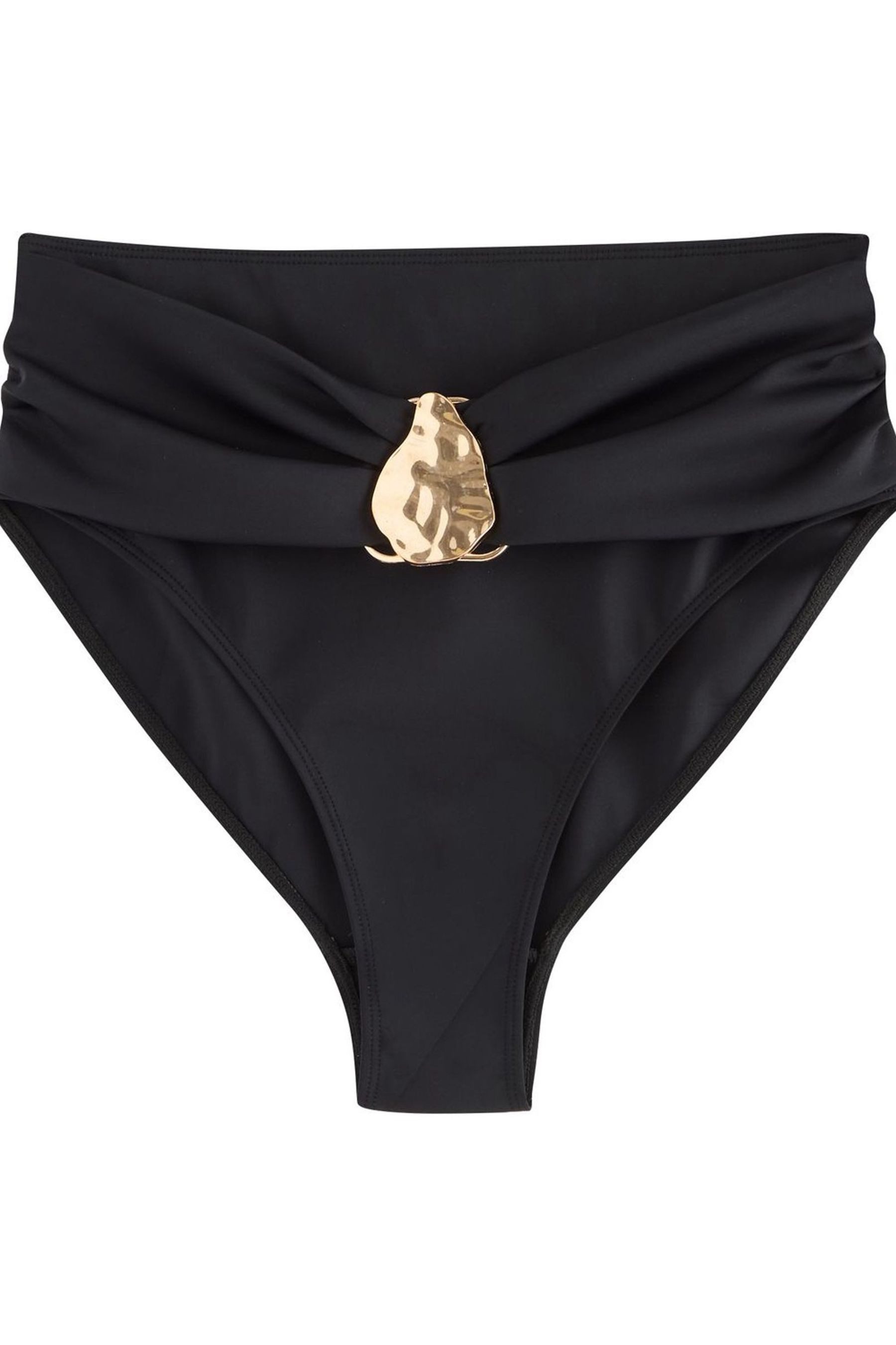 LIPSY Highwaist-Bikini-Hose Lipsy Bikinihose mit hohem Bund und Metalldetails (1-St)