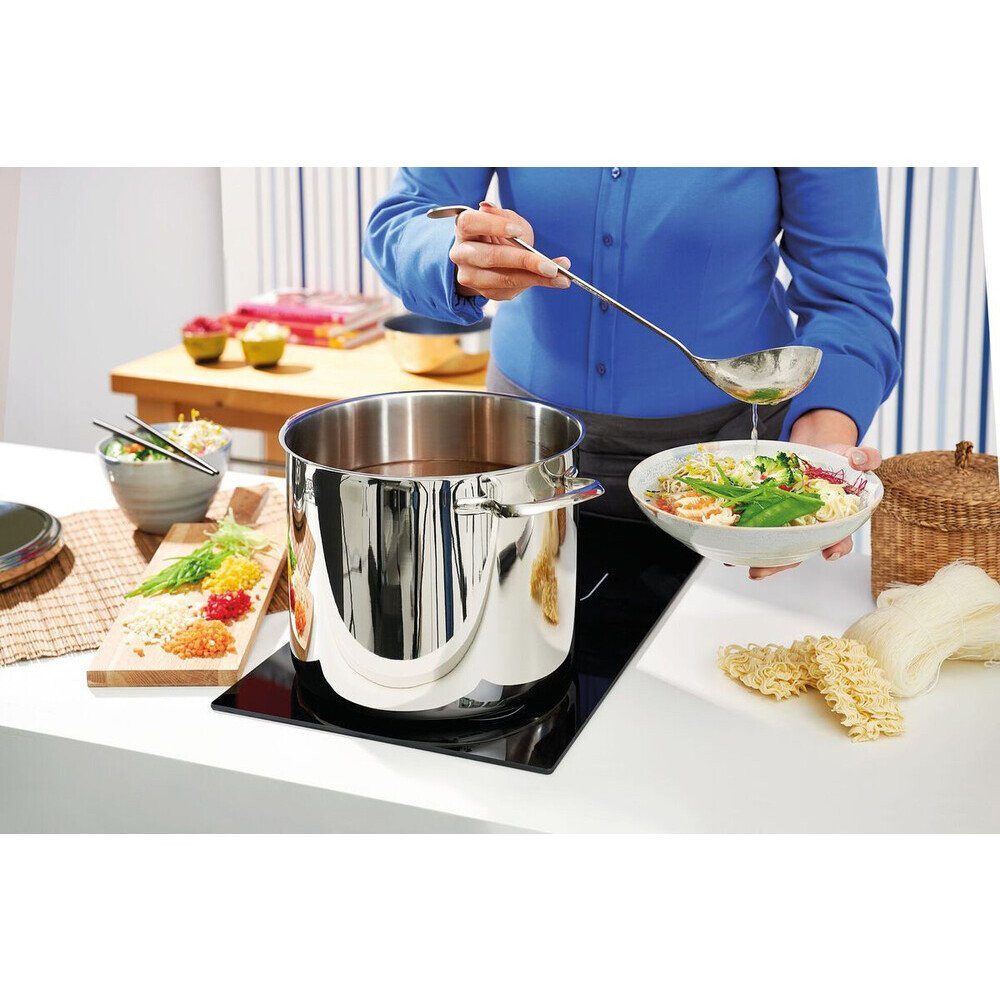 SCHULTE-UFER Bräter Suppentopf 24 cm Romana i, 18/10 Edelstahl, 6l, Edelstahl, spülmaschinenfest, Induktion, alle Herdarten