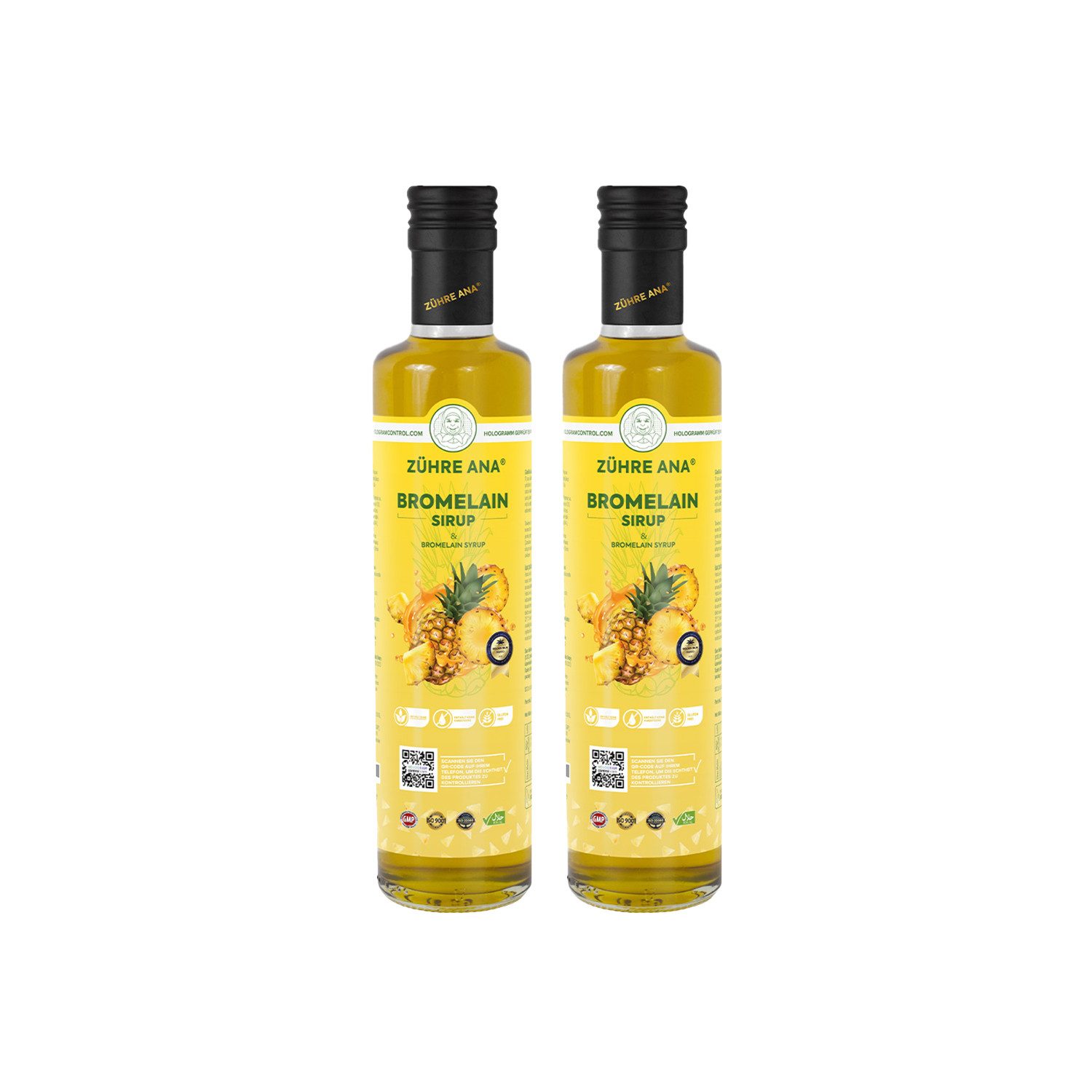 Bromelain Sirup-Natürlich Ananas – Reichhaltige und kraftvolle Formel. sirup