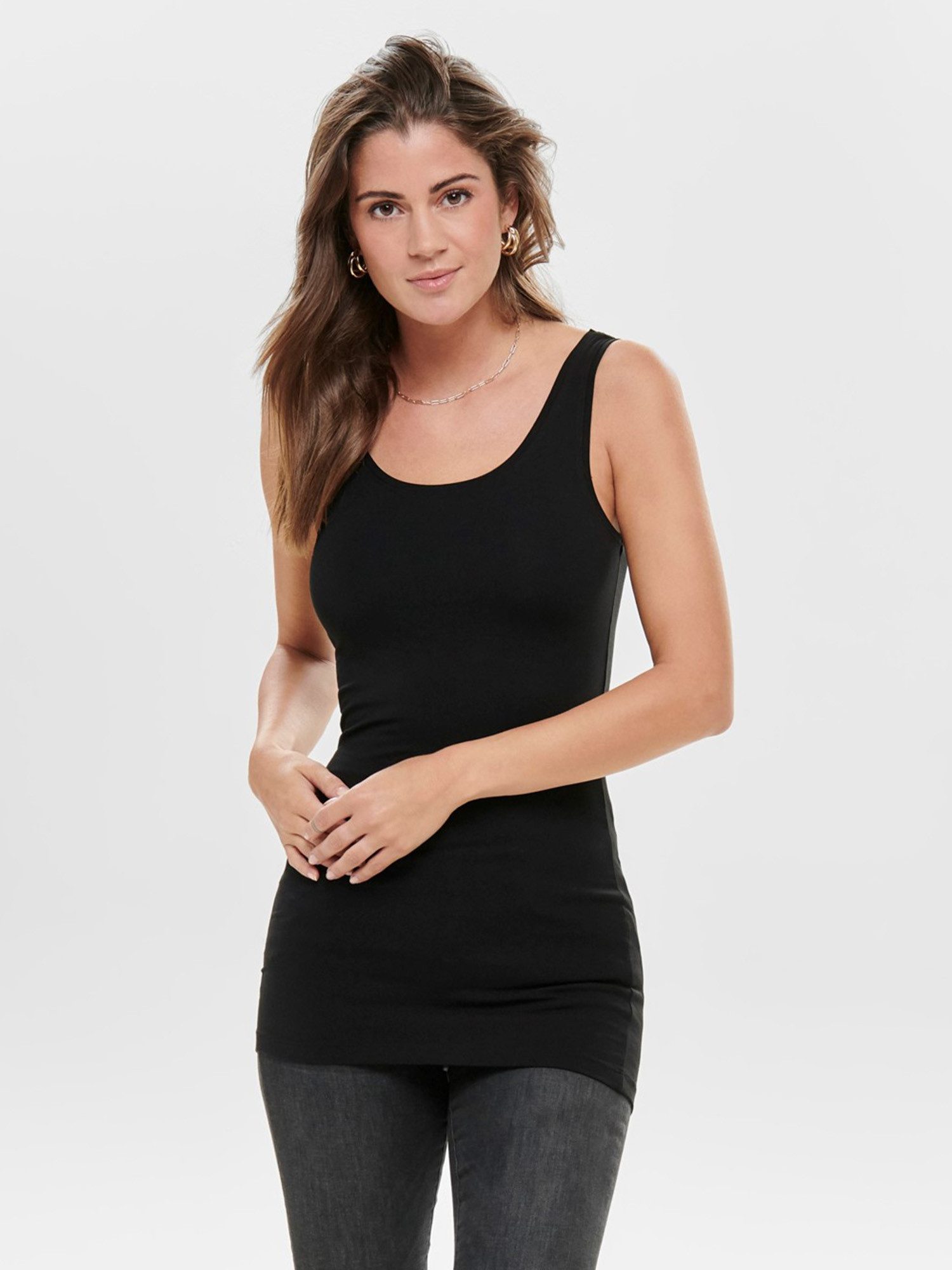 ONLY Tanktop Live Love (3-tlg) Lange günstig online kaufen