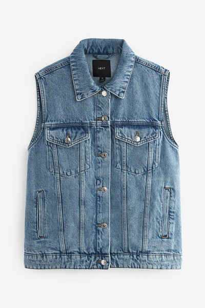 Next Jeansjacke Ärmellose Denim-Jacke (1-St)