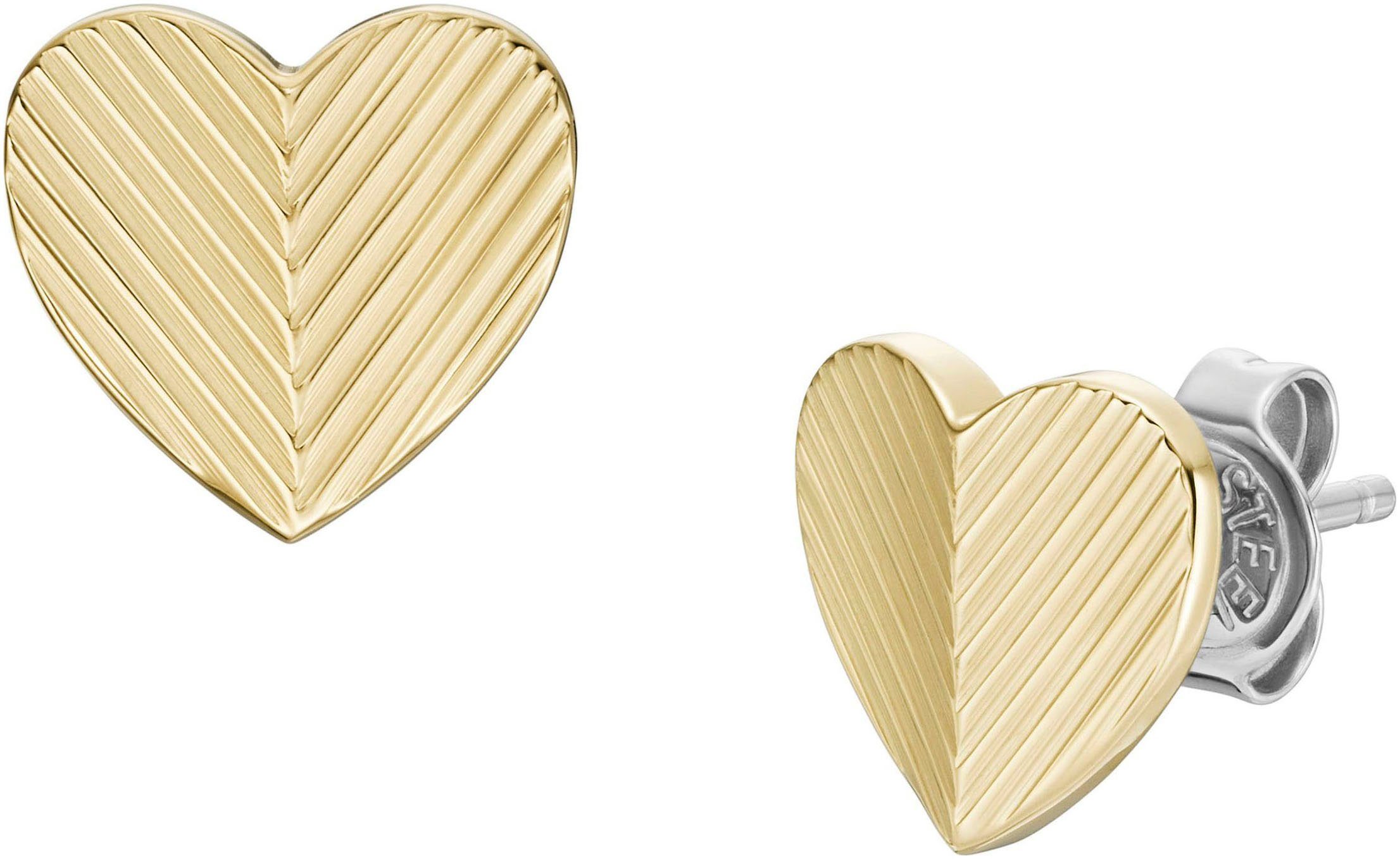 Paar Ohrstecker Schmuck Geschenk Edelstahl Ohrringe HARLOW Herz