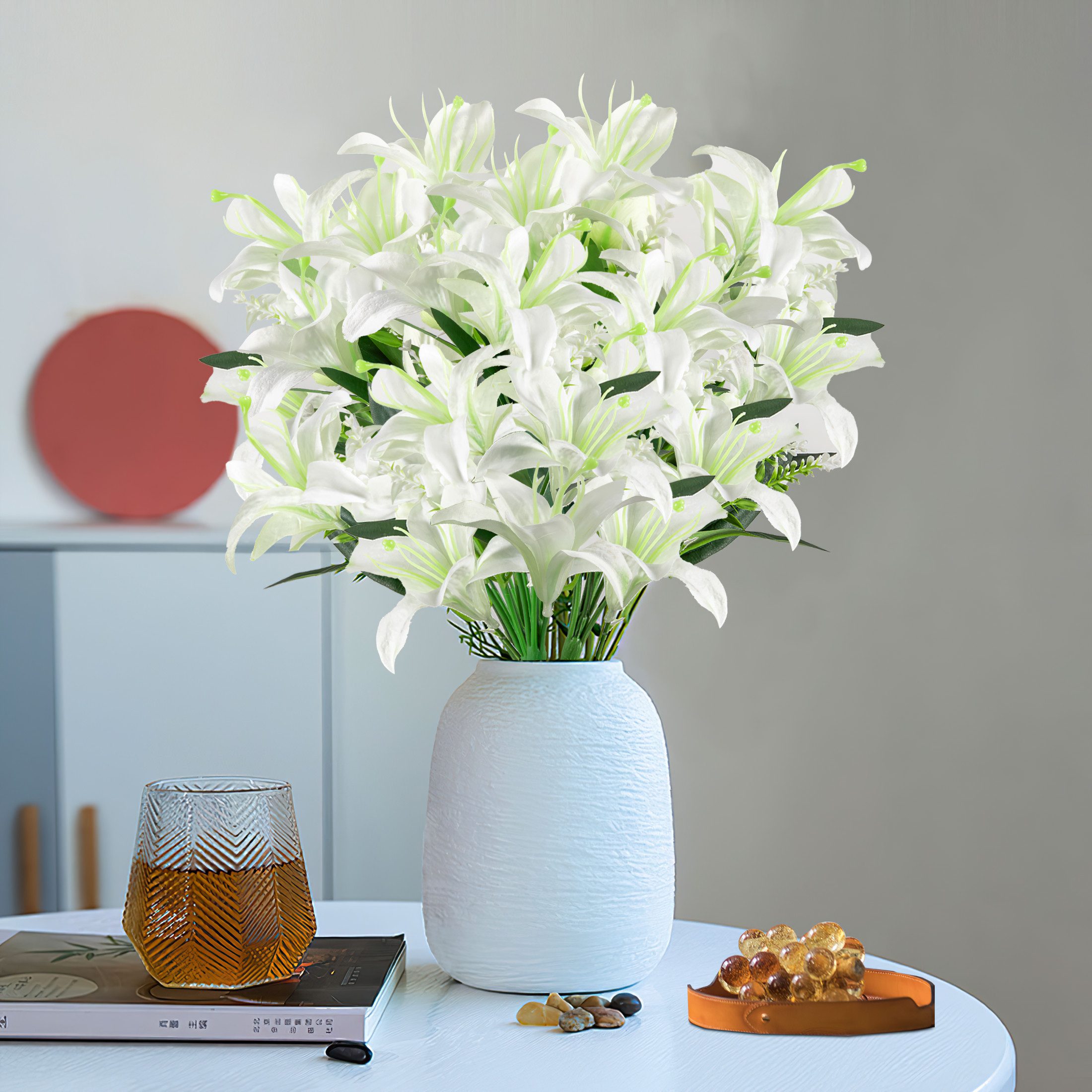 Kunstblumenstrauß Künstliche Tulpen Dauerblumen Imitation Blumen günstig online kaufen