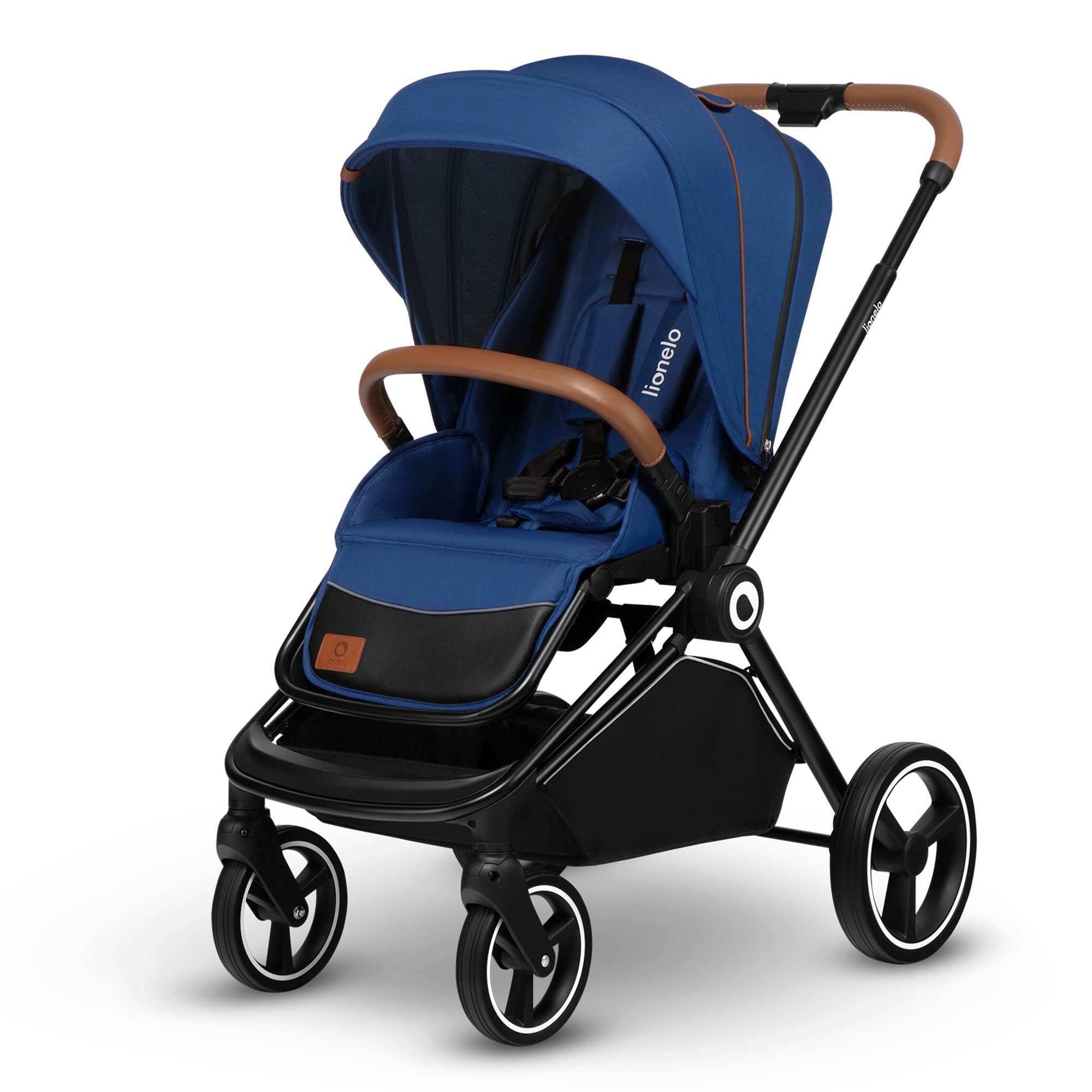 LO-MIKA 5-Punkt-Gurte 2in1BABYWANNE 0-22kg lionelo 2in1, Blau ZUBEHÖR Kombi-Kinderwagen