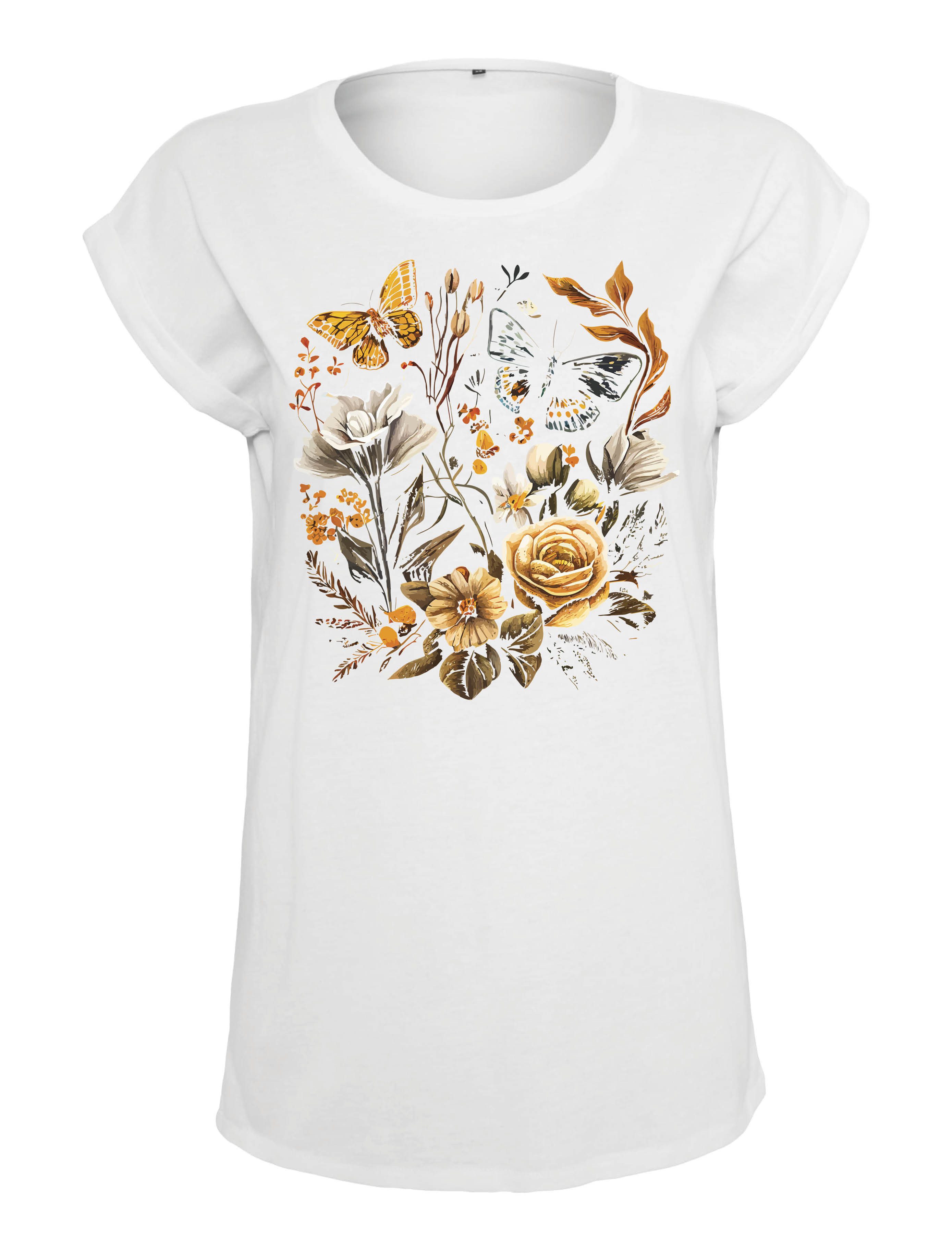 Youth Designz Print-Shirt "Flowers Botanic" Damen günstig online kaufen
